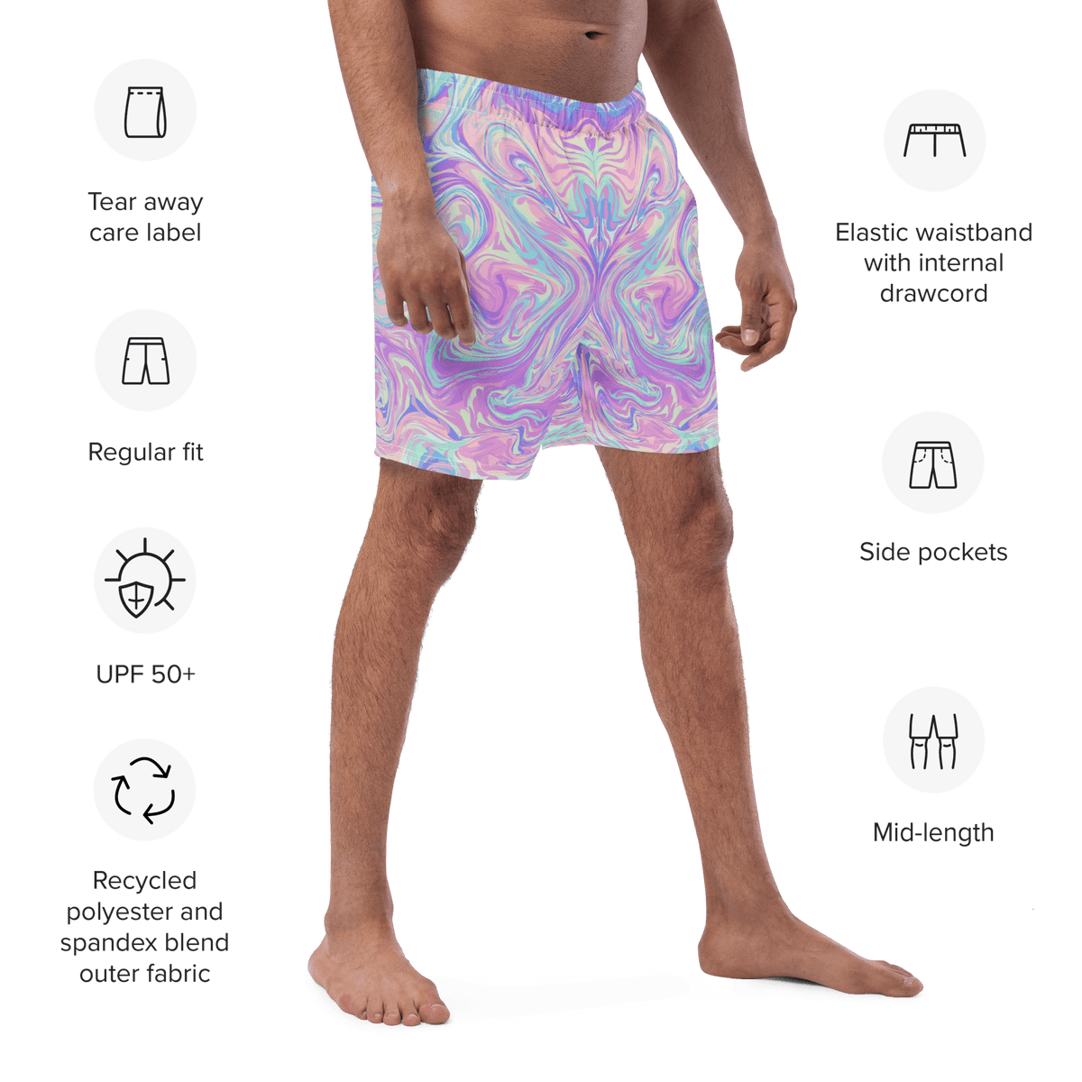 Candy Drip Men's Lined Swim Trunks - Goth Cloth Co.2206047_14636