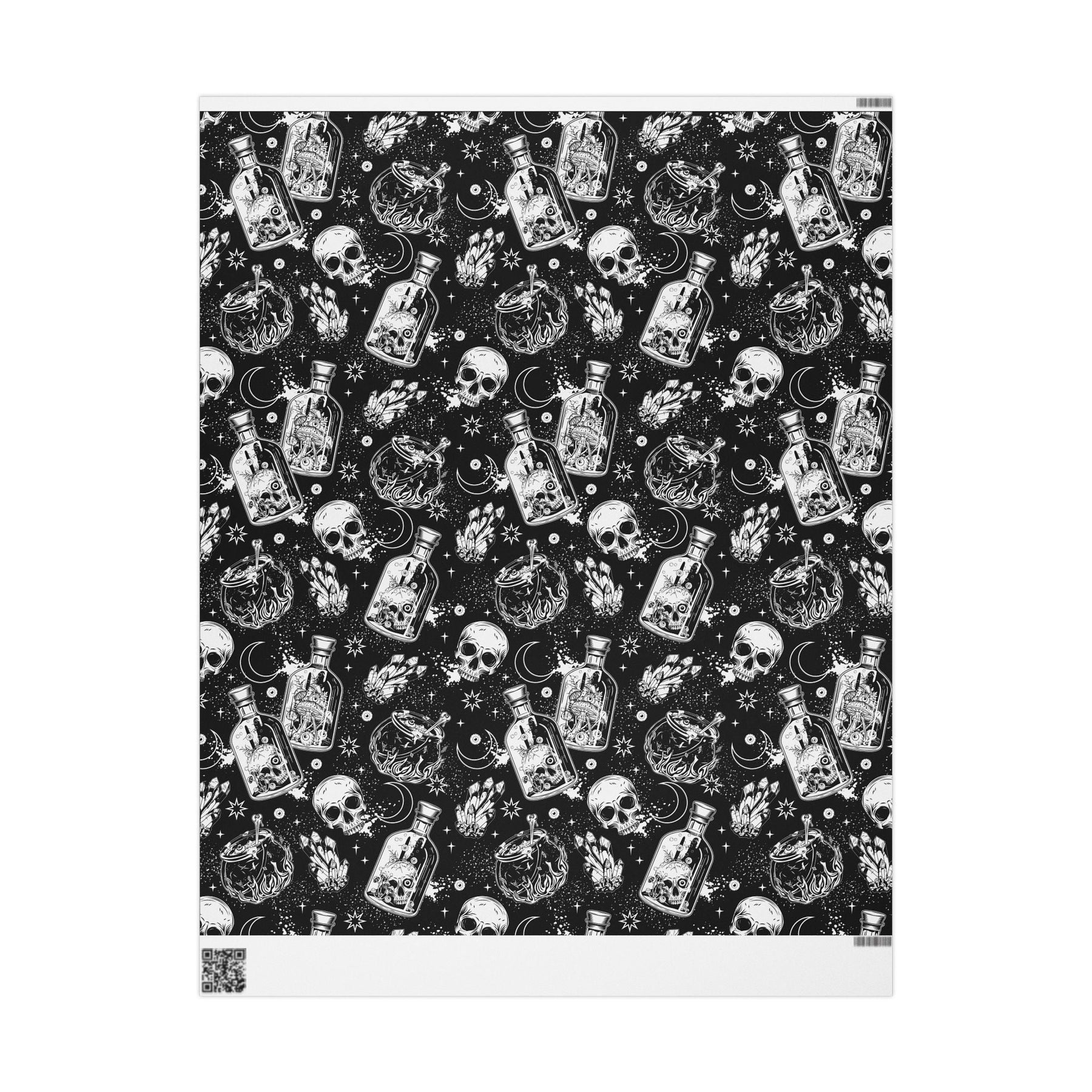 Cauldron Chaos Spooky Gift Wrap - Goth Cloth Co.Home Decor33287015977146578434