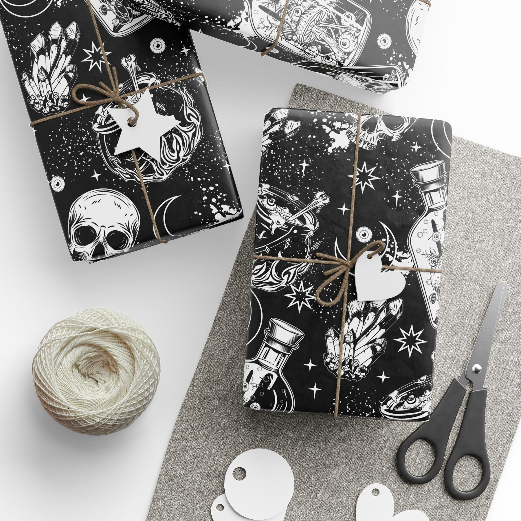 Cauldron Chaos Spooky Gift Wrap - Goth Cloth Co.Home Decor33287015977146578434