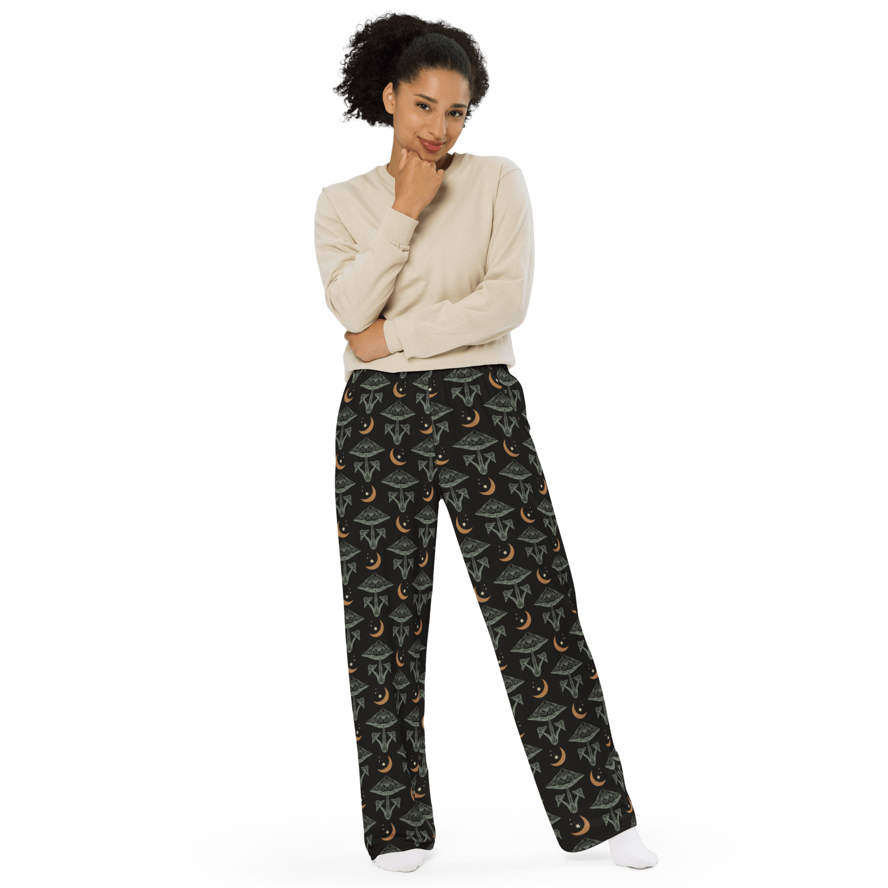 Celestial Shrooms Unisex Lounge Pants - Goth Cloth Co.7663379_15513