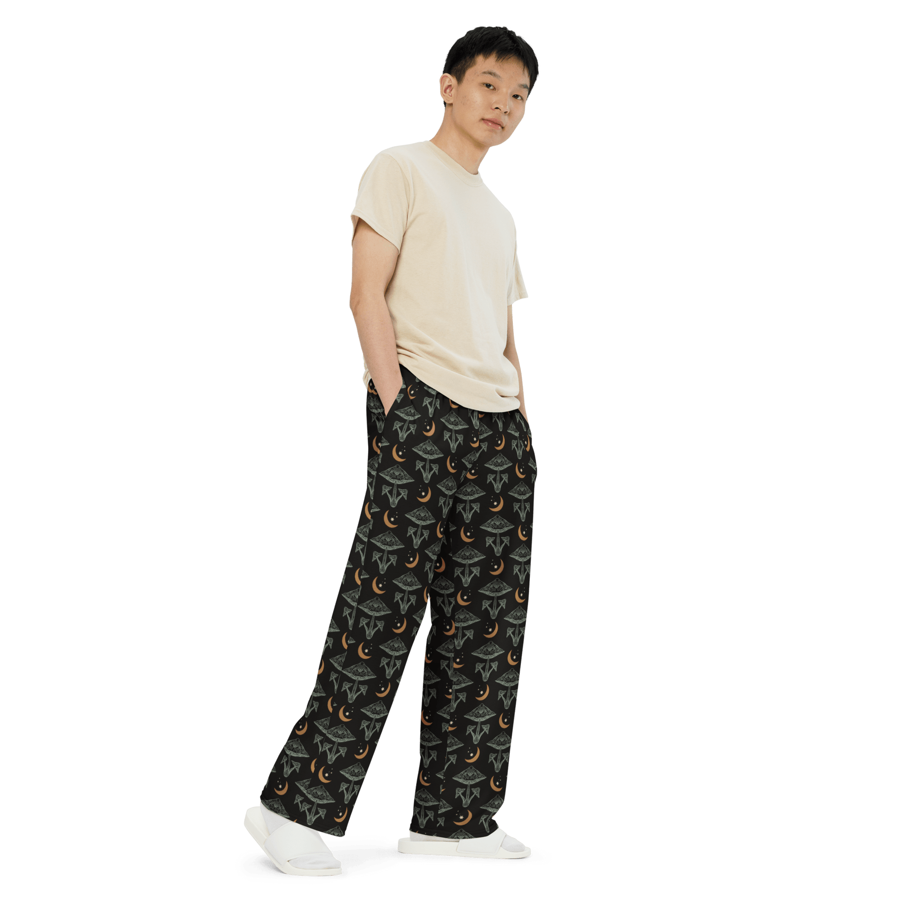 Celestial Shrooms Unisex Lounge Pants - Goth Cloth Co.7663379_15513