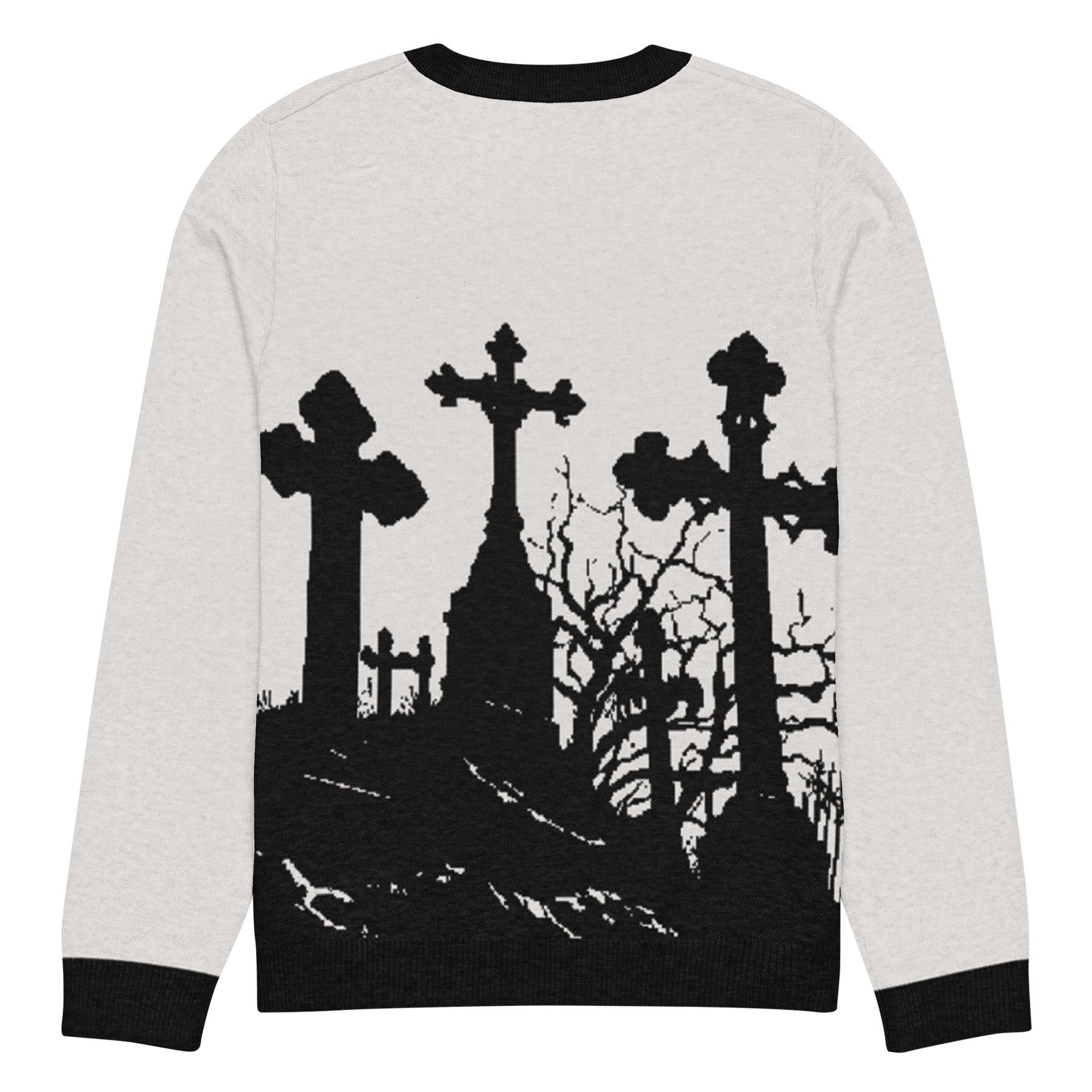 Cemetery Ash Knit Crew Neck Sweater - Goth Cloth Co.3133155_19635