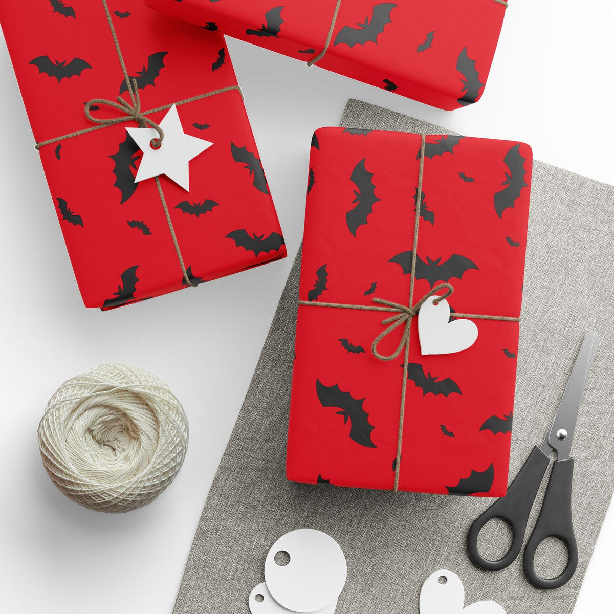 Christmas Bats Spooky Gift Wrap - Goth Cloth Co.Home Decor24161712747319239437