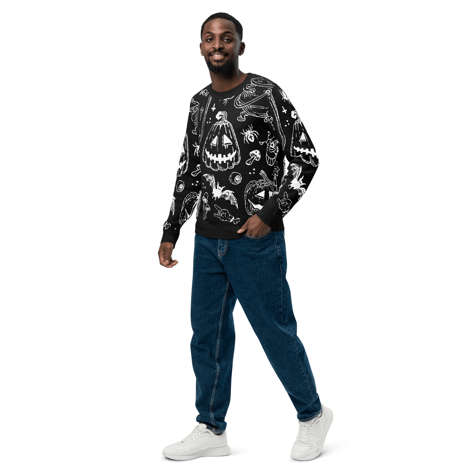 Cozy Creep Knit Crewneck Sweater - Goth Cloth Co.2335304_19637