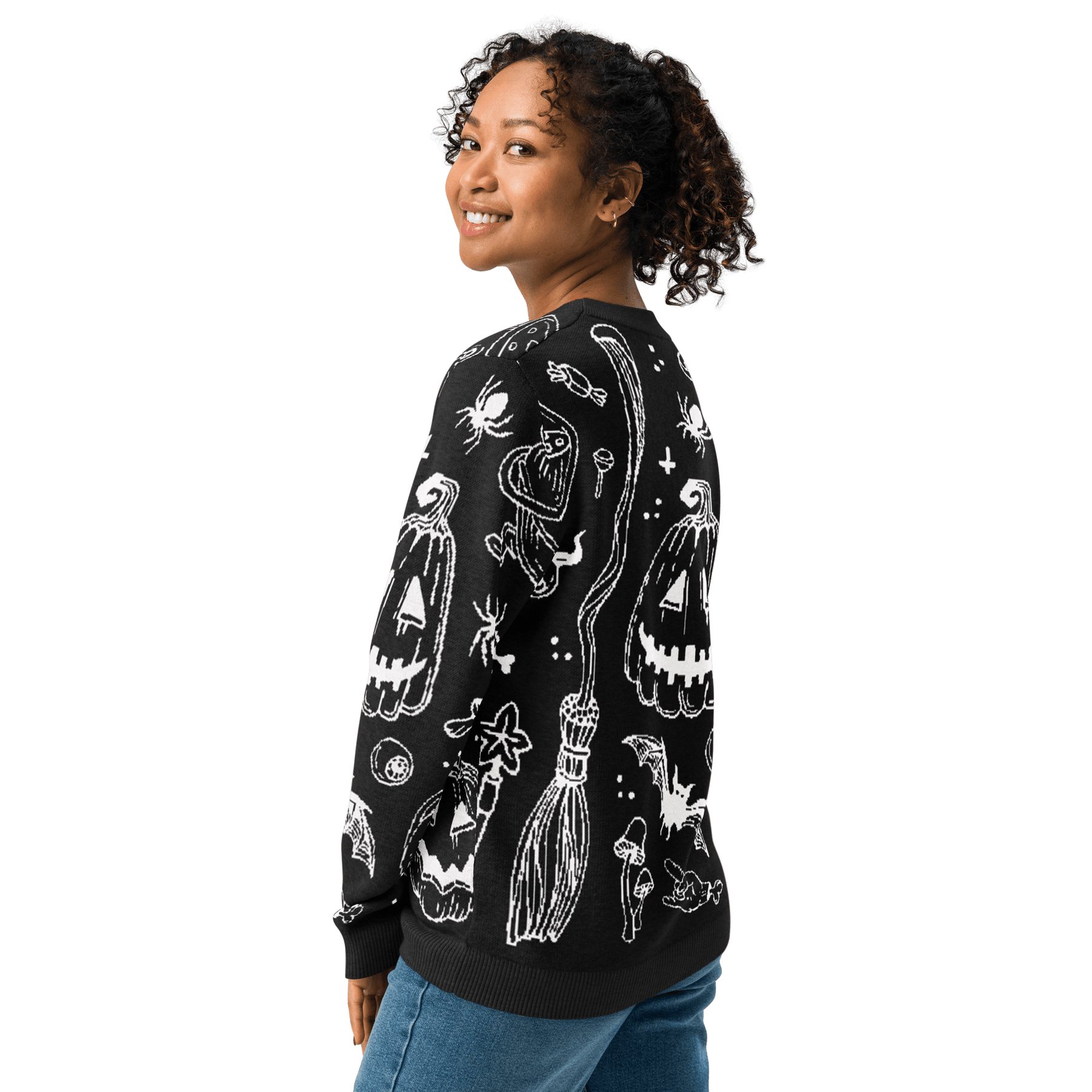 Cozy Creep Knit Crewneck Sweater - Goth Cloth Co.2335304_19637