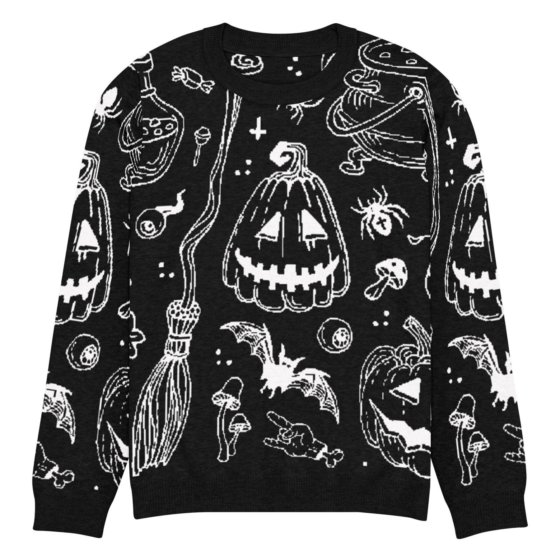 Cozy Creep Knit Crewneck Sweater - Goth Cloth Co.2335304_19637