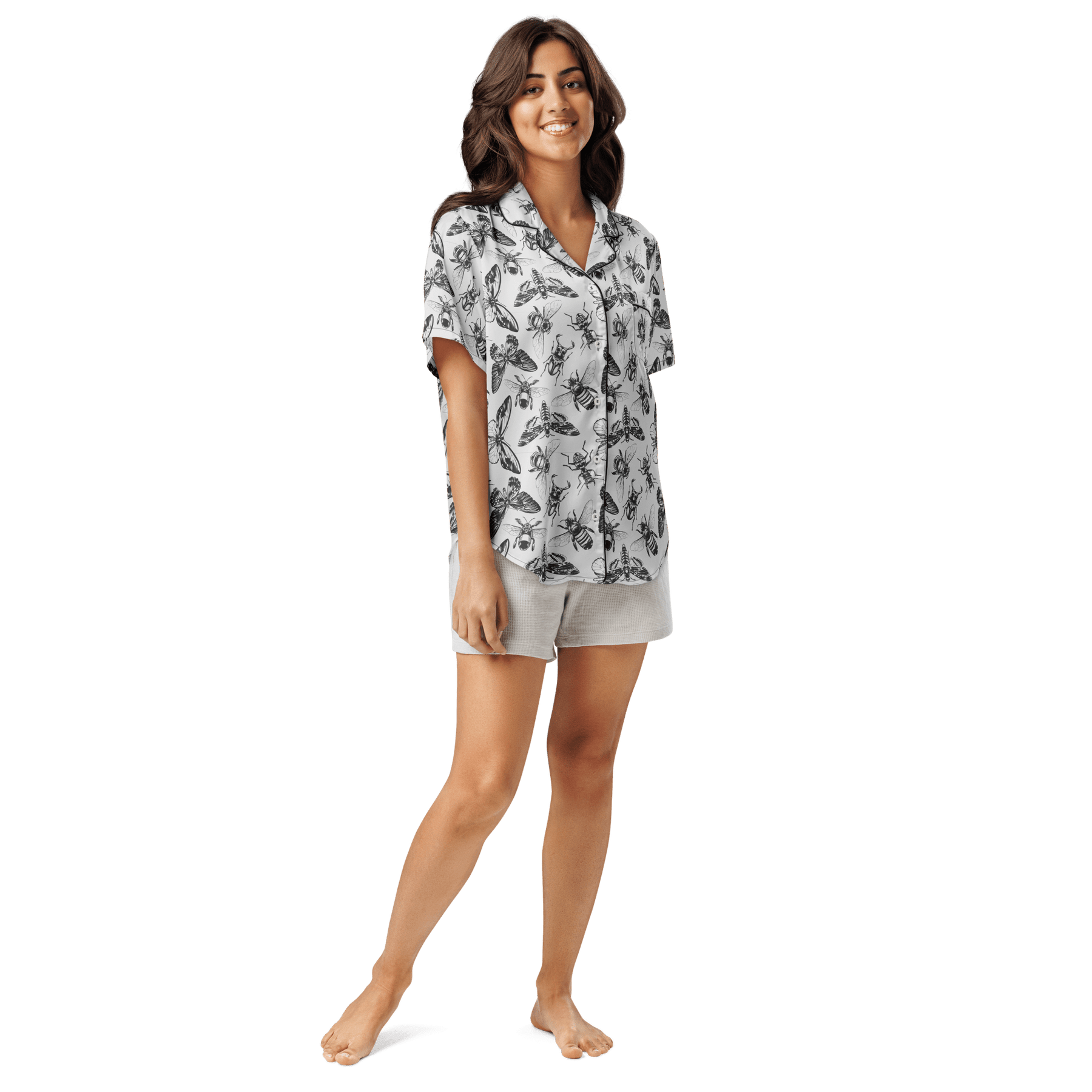 Crawly Couture Silky Pajama Top - Goth Cloth Co.5929267_20964