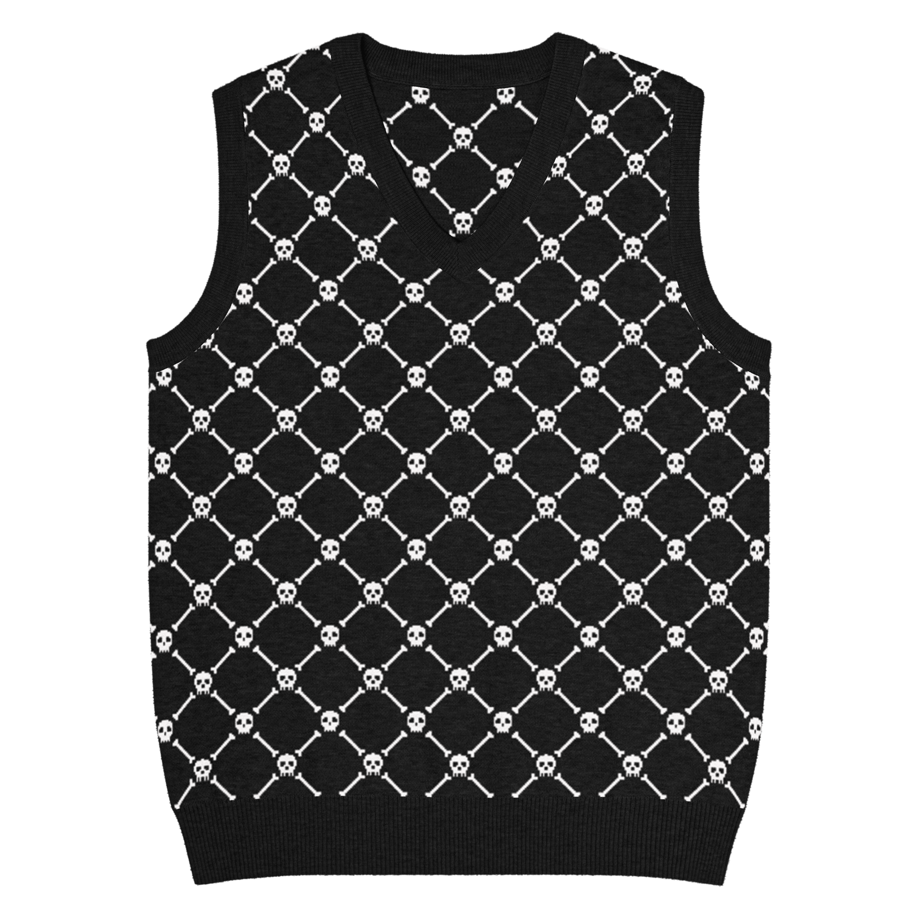 Cross Boes Knit V - Neck Sweater - Goth Cloth Co.8249670_22430