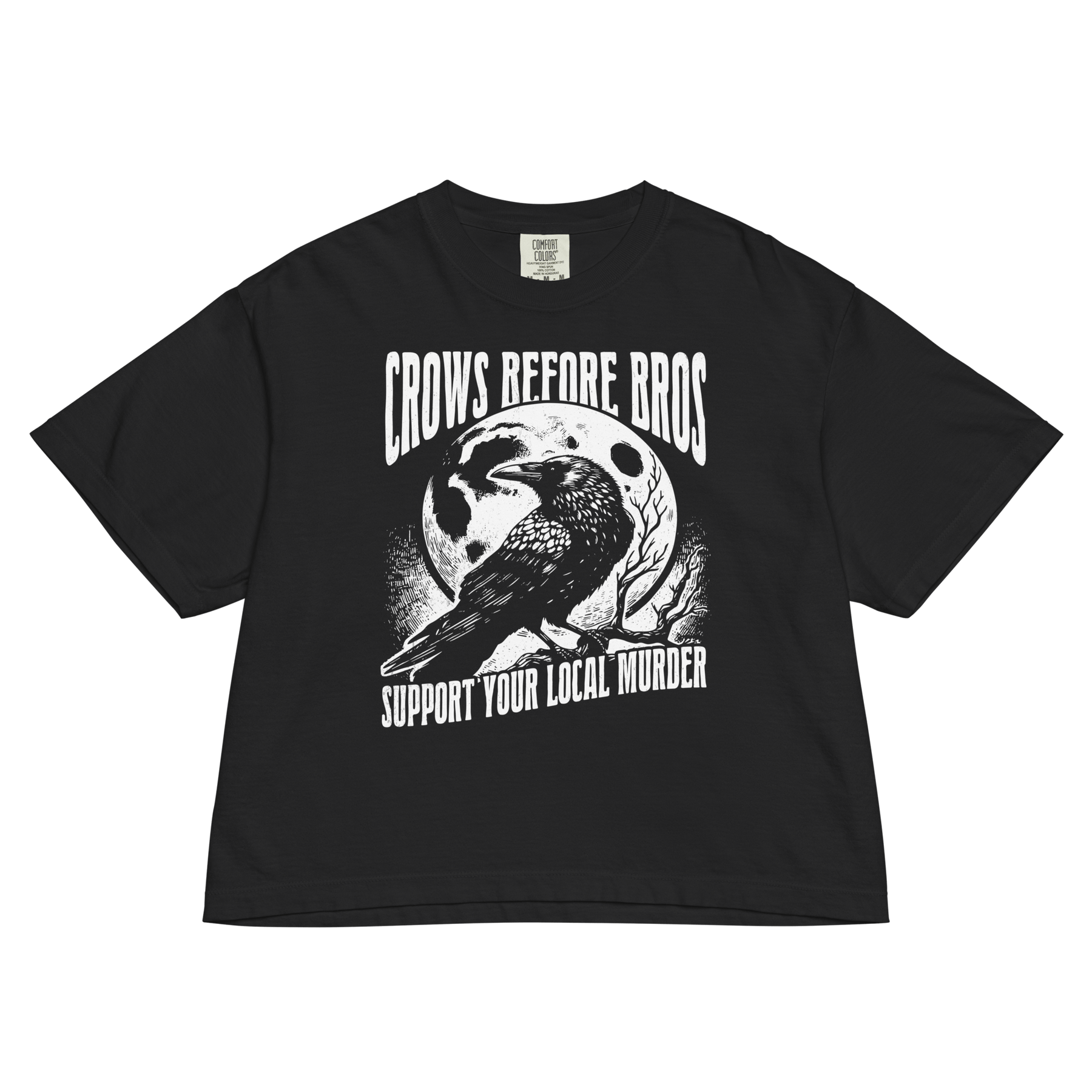 Crows Before Bros Crop Top - Goth Cloth Co.2673740_22584