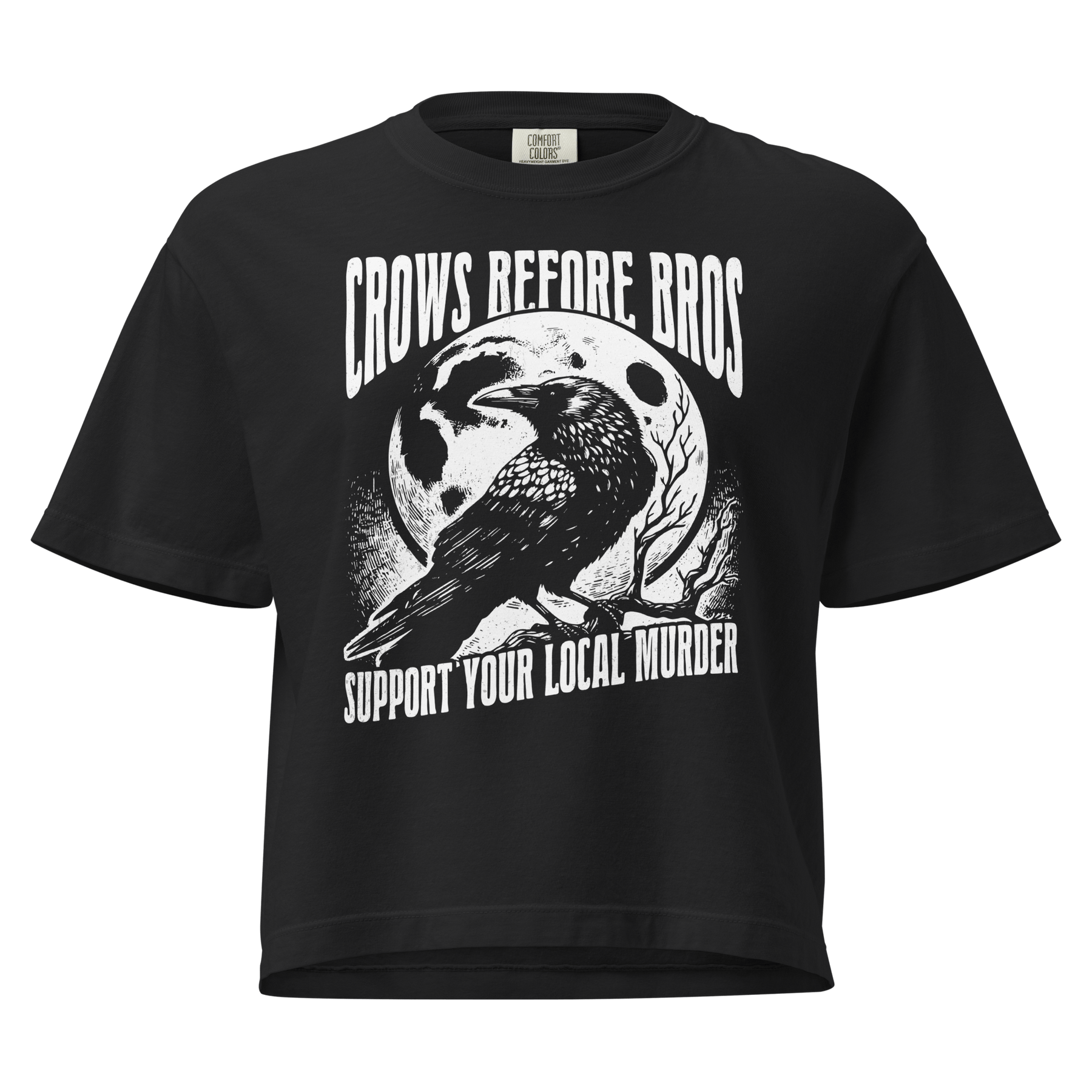 Crows Before Bros Crop Top - Goth Cloth Co.2673740_22584