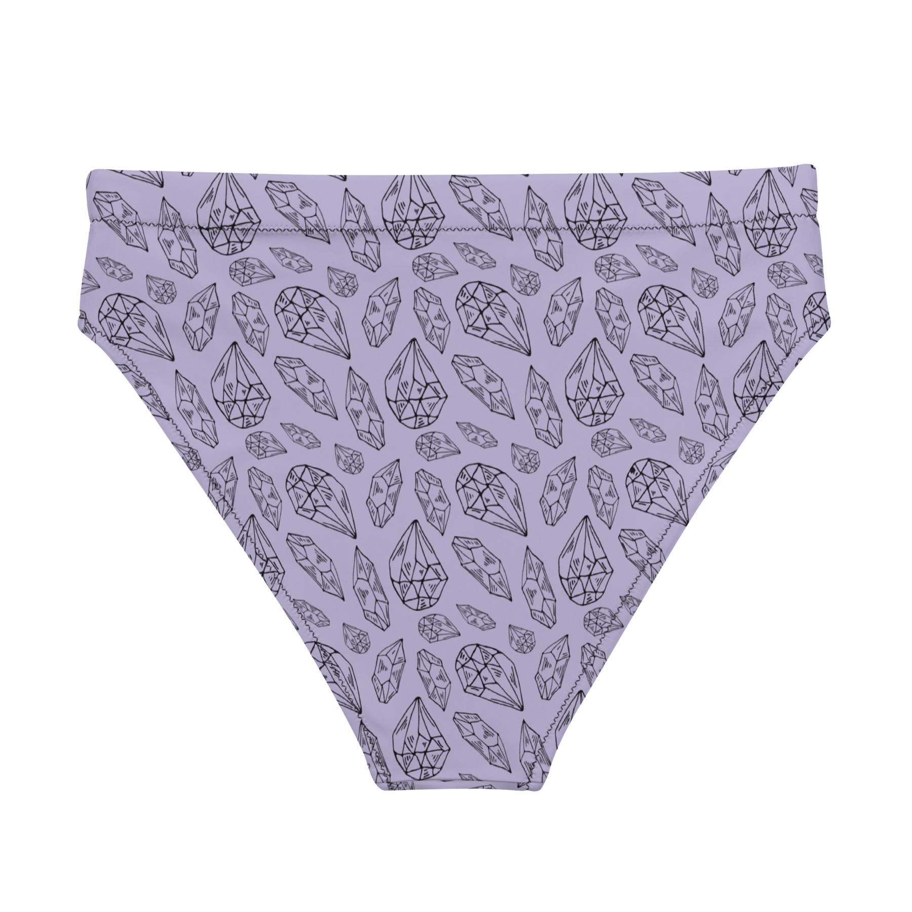 Crystal Queen Sport High - Waisted Bikini Bottom - Goth Cloth Co.2004565_12042