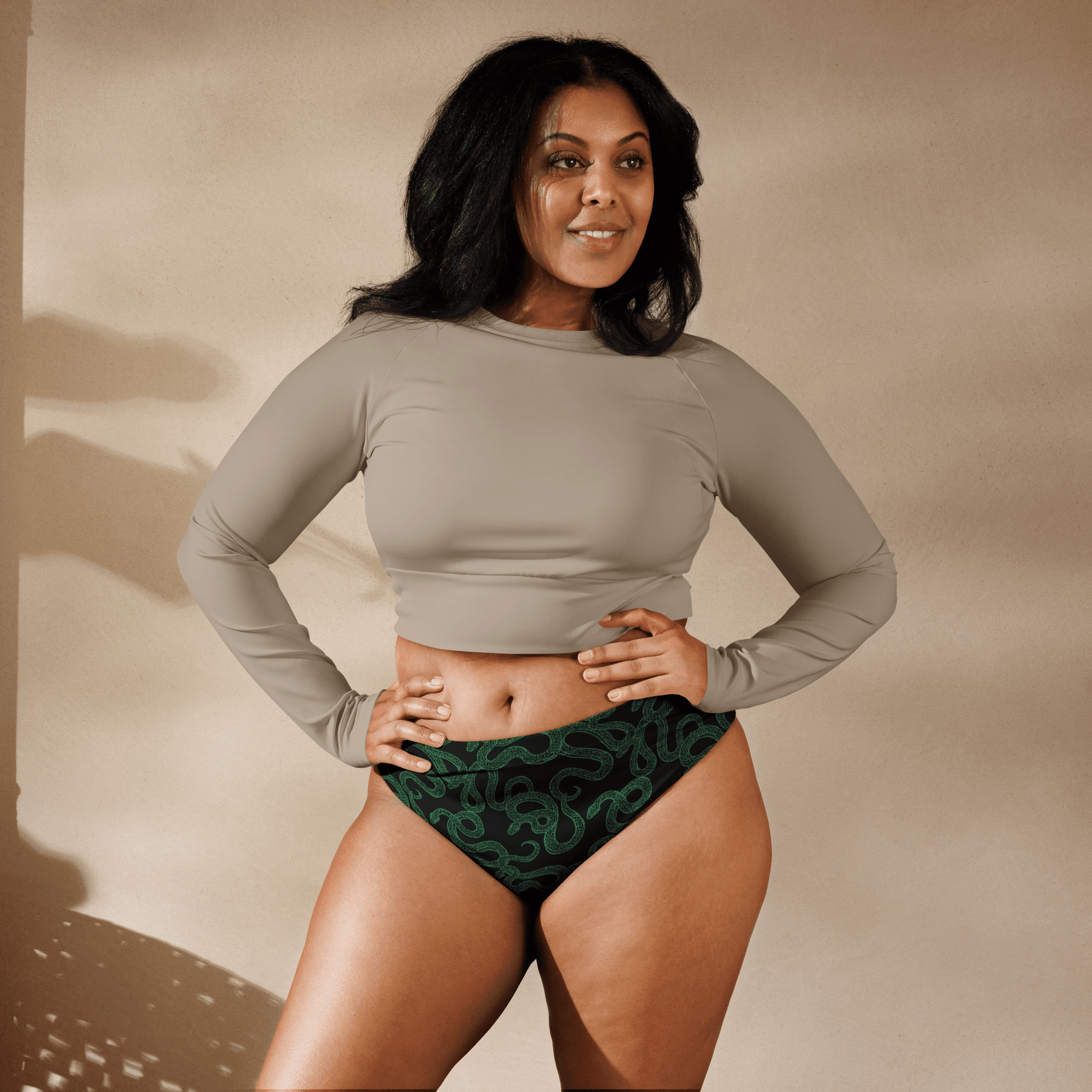 Cursed Coils High - Waited Sport Bikini Bottoms - Goth Cloth Co.2356575_12042