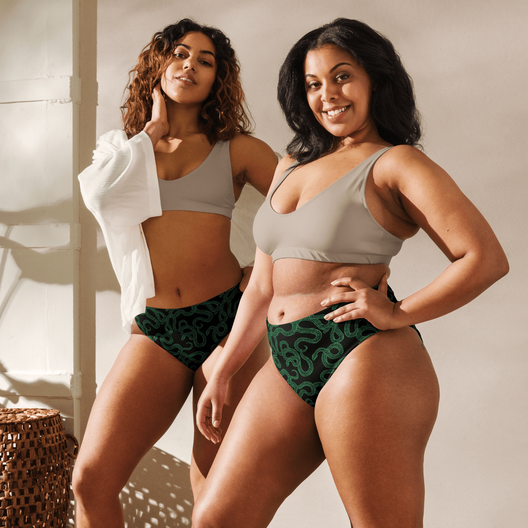 Cursed Coils High - Waited Sport Bikini Bottoms - Goth Cloth Co.2356575_12042