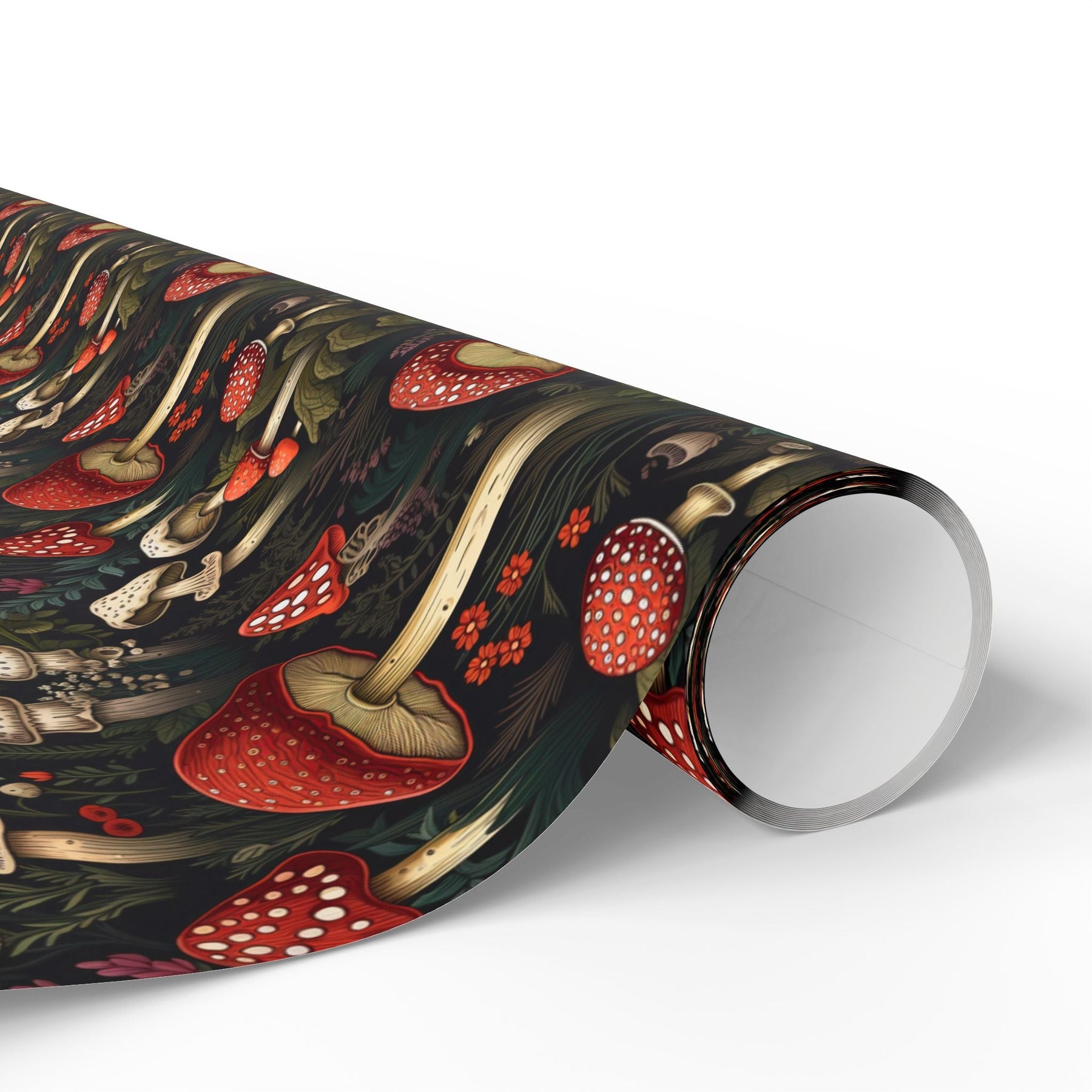 Dark Fungi Mushroom Gift Wrap - Goth Cloth Co.Home Decor21639729068367183440