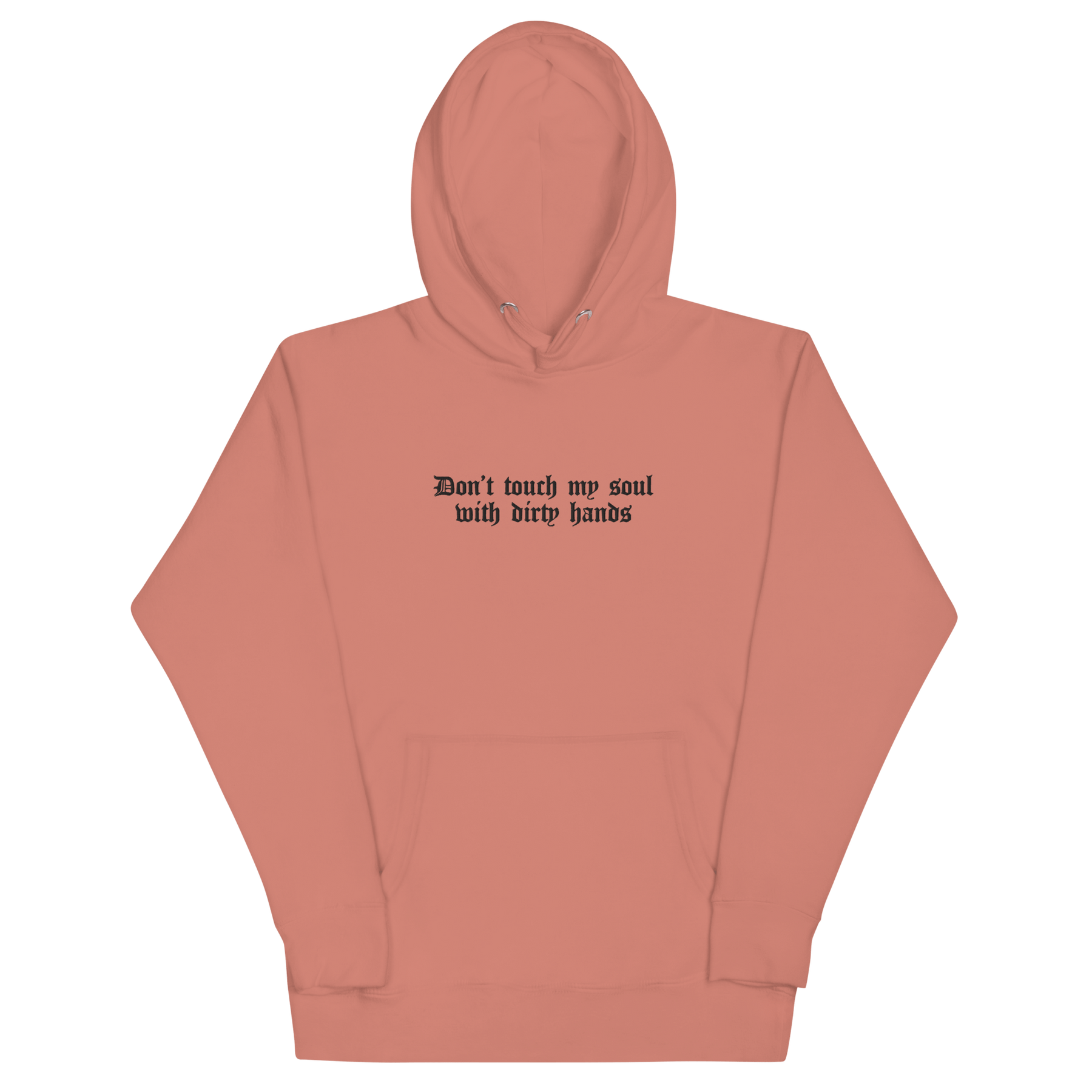 Don't Touch My Soul Embroidered Hoodie - Goth Cloth Co.2109308_13887