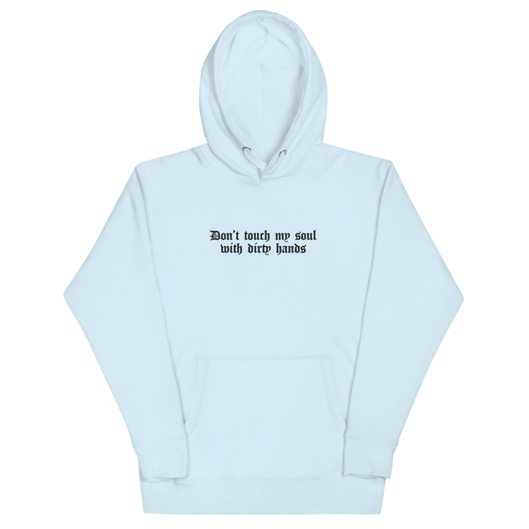 Don't Touch My Soul Embroidered Hoodie - Goth Cloth Co.2109308_13917