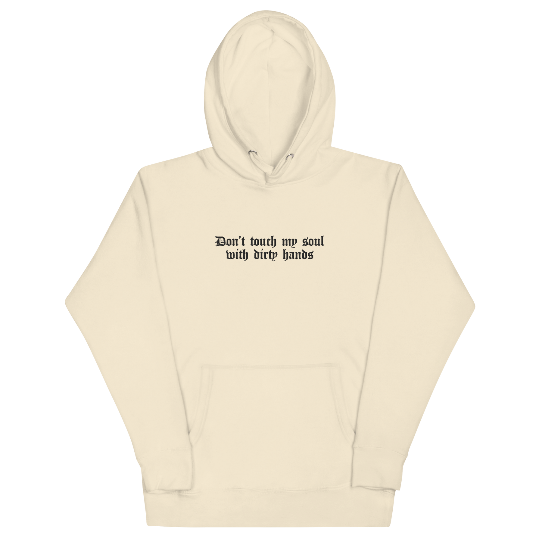 Don't Touch My Soul Embroidered Hoodie - Goth Cloth Co.2109308_20284