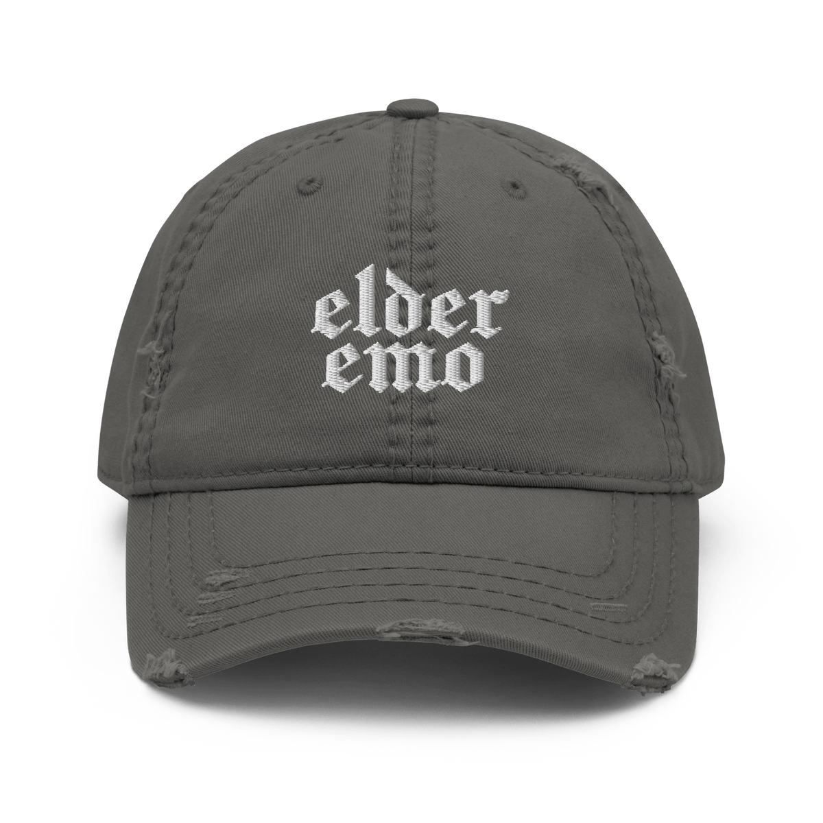 Elder Emo Distressed Dad Cap - Goth Cloth Co.2791202_10990