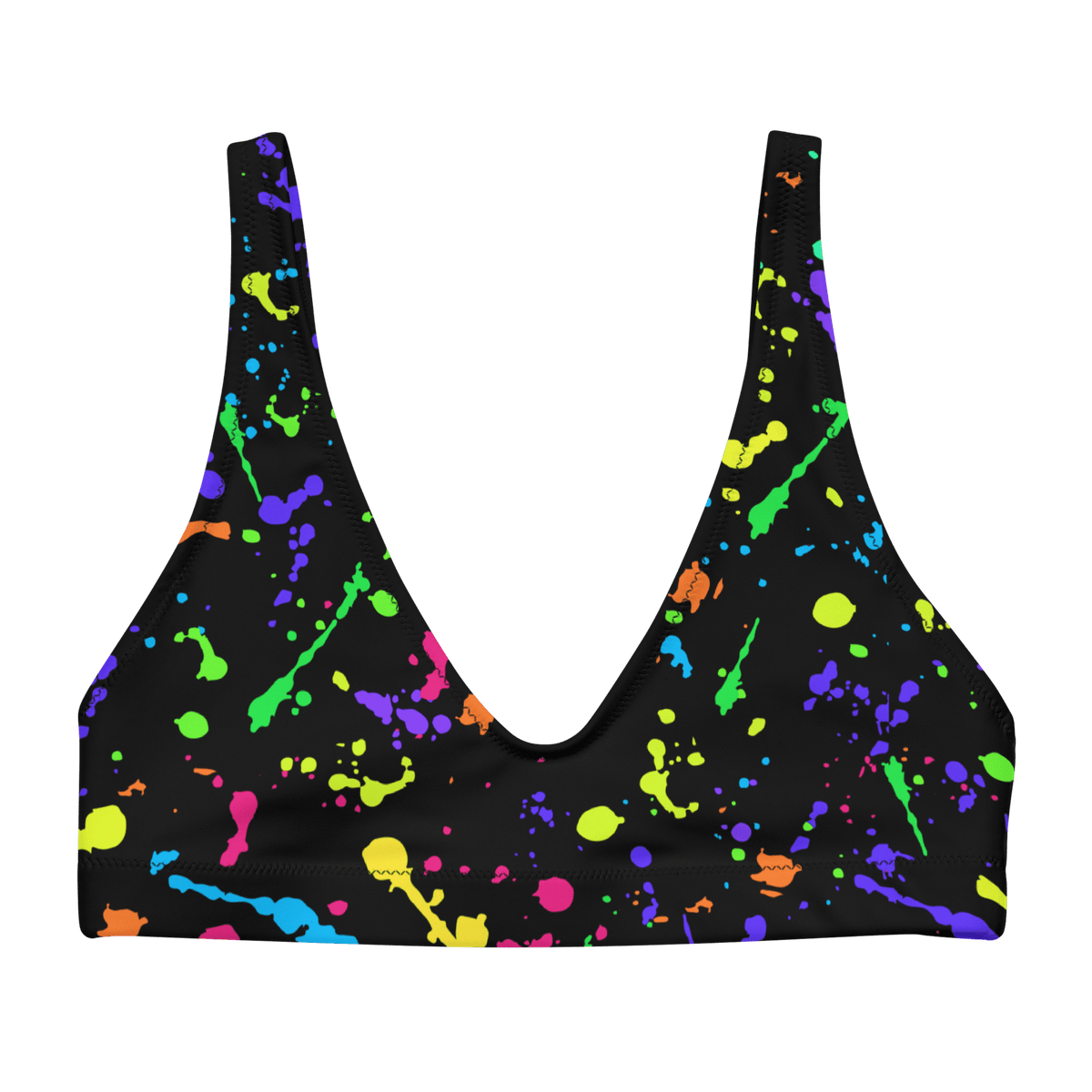 Electric Ink Padded Sport Bikini Top - Goth Cloth Co.4930548_12035