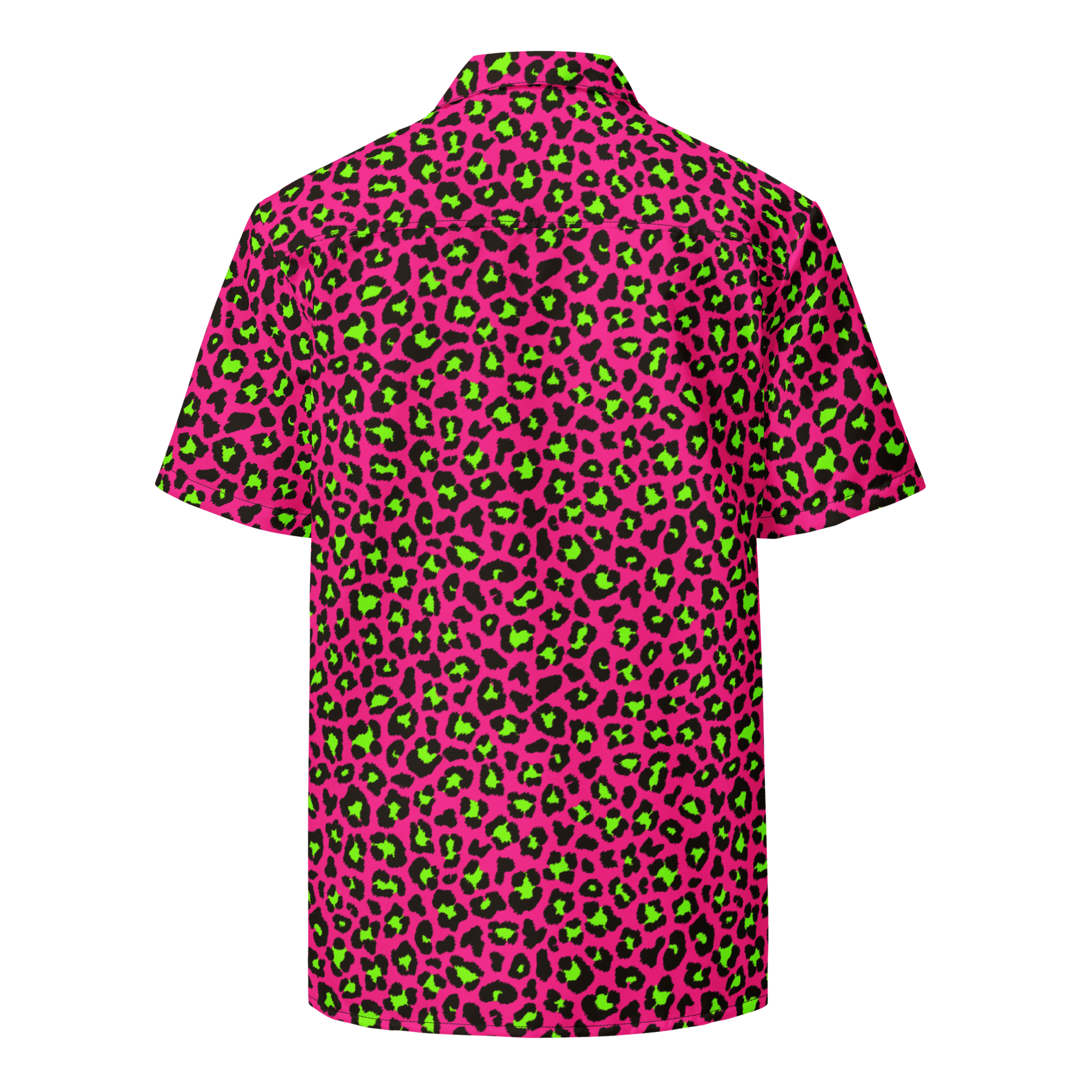 Electric Leopard Print Button - Up Shirt - Goth Cloth Co.3197966_17117