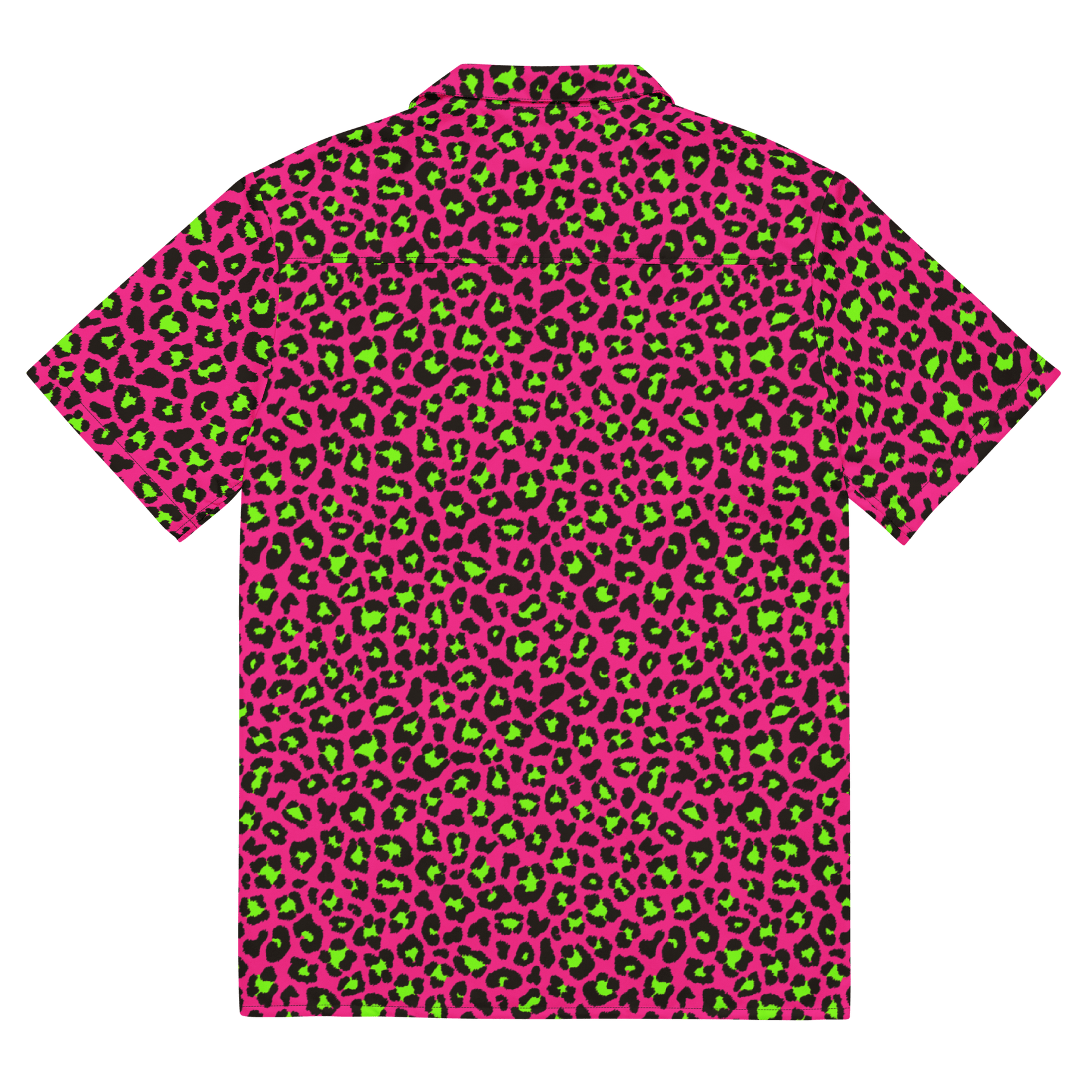 Electric Leopard Print Button - Up Shirt - Goth Cloth Co.3197966_17117