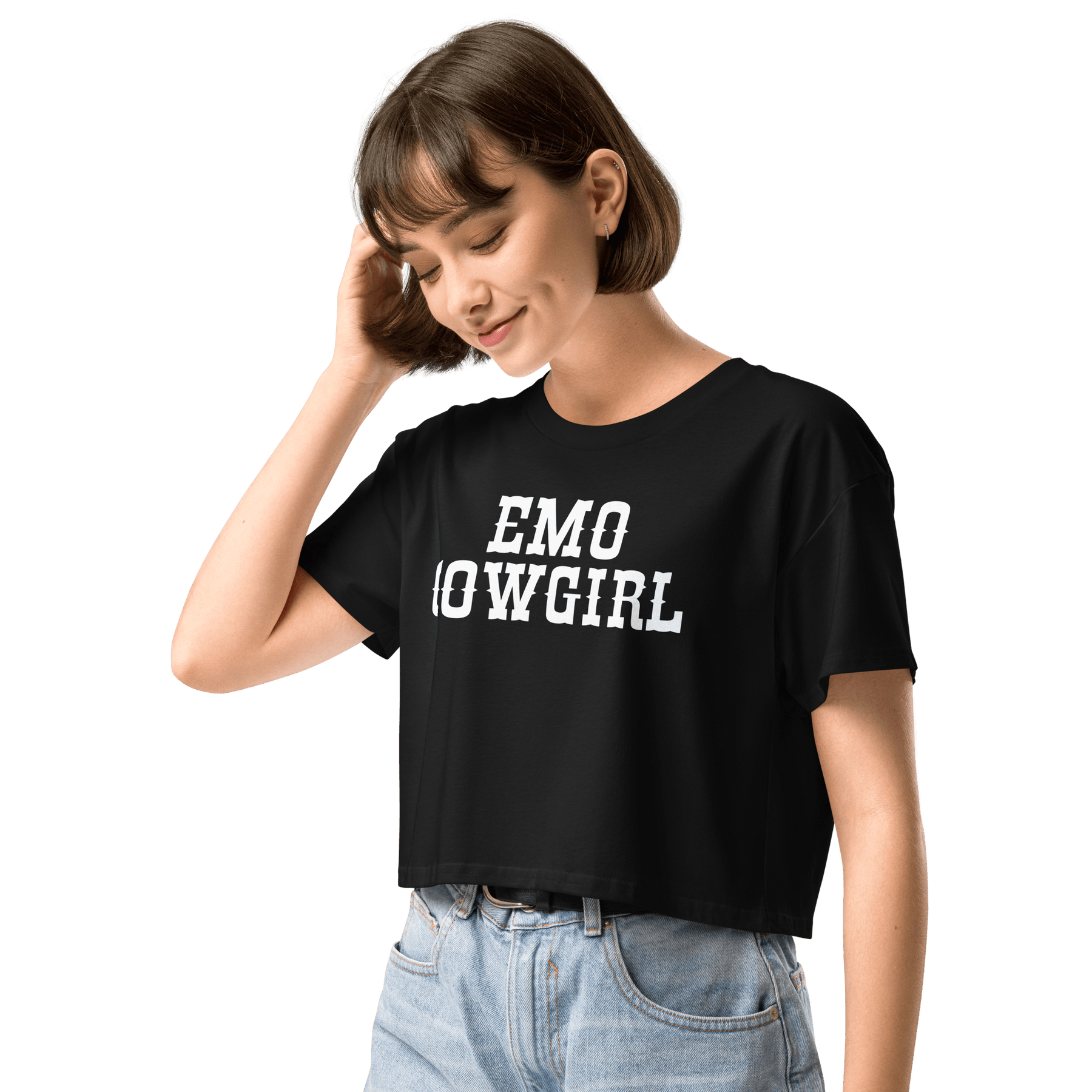 Emo Cowgirl Crop Top - Goth Cloth Co.9022232_16099