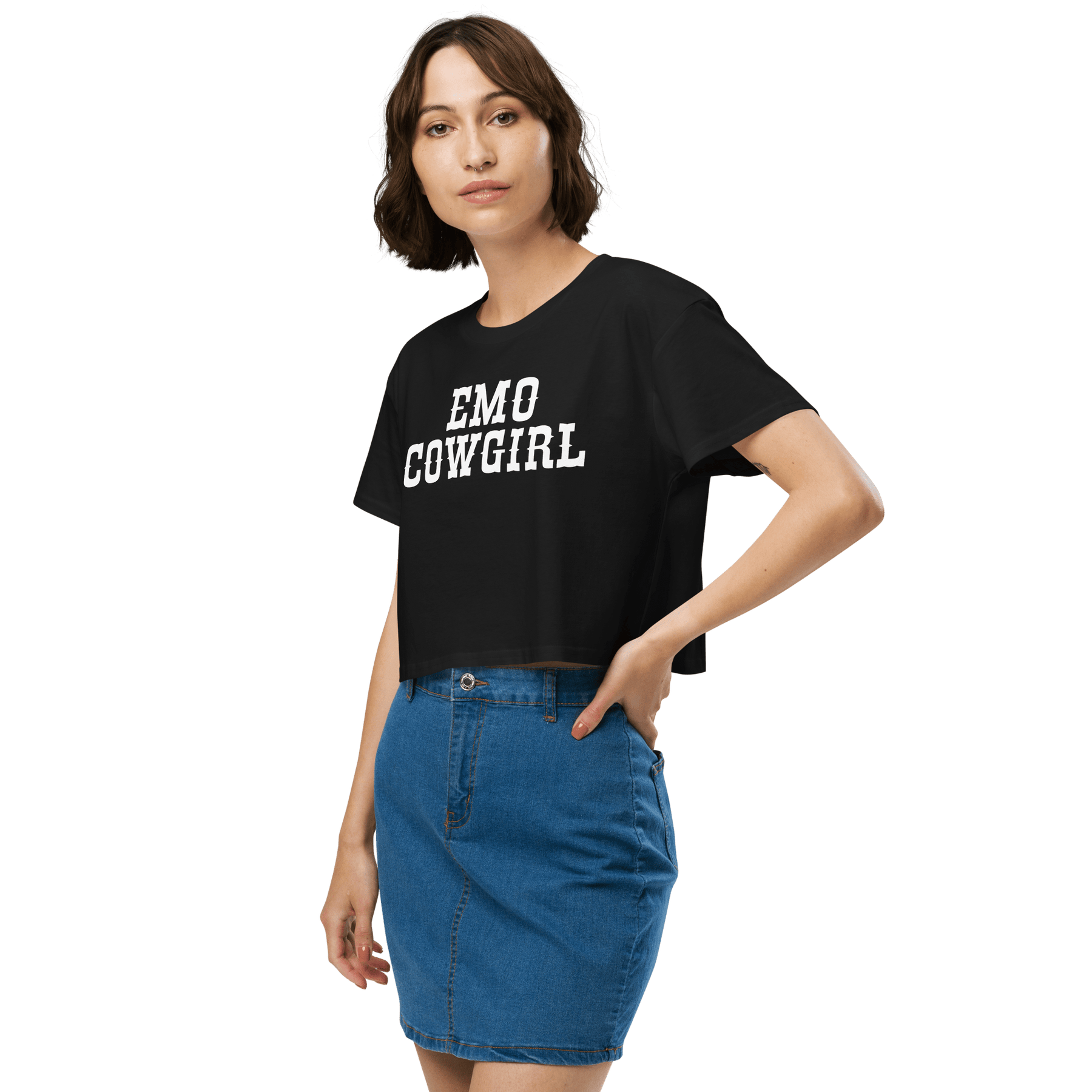Emo Cowgirl Crop Top - Goth Cloth Co.9022232_16099