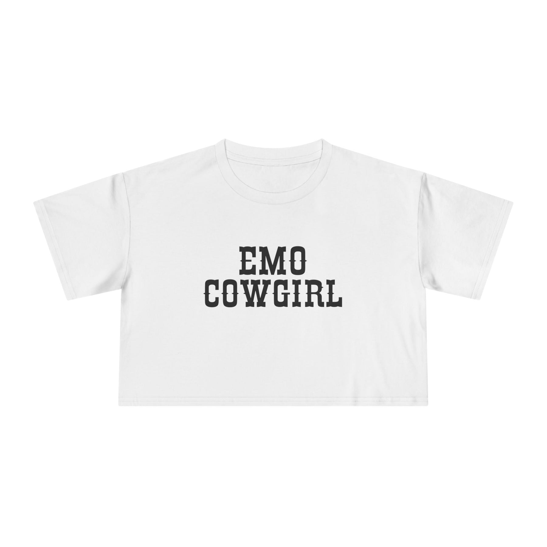 Emo Cowgirl Crop Top - Goth Cloth Co.T-Shirt27456861085495831683