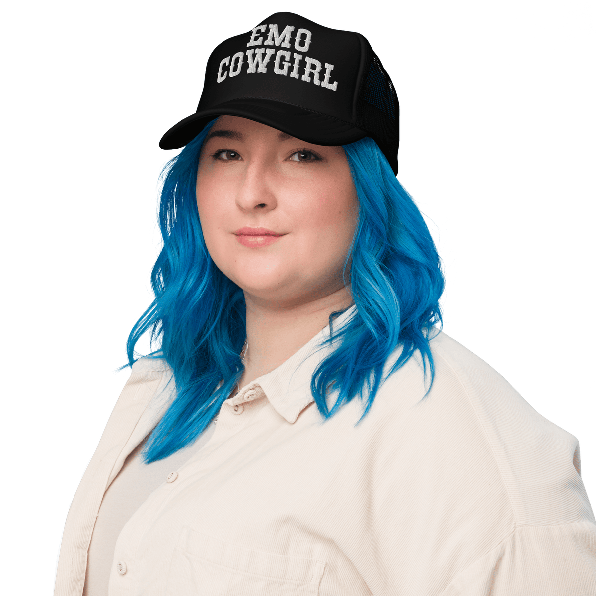 Emo Cowgirl Embroidered Foam Trucker Hat - Goth Cloth Co.6666170_15908