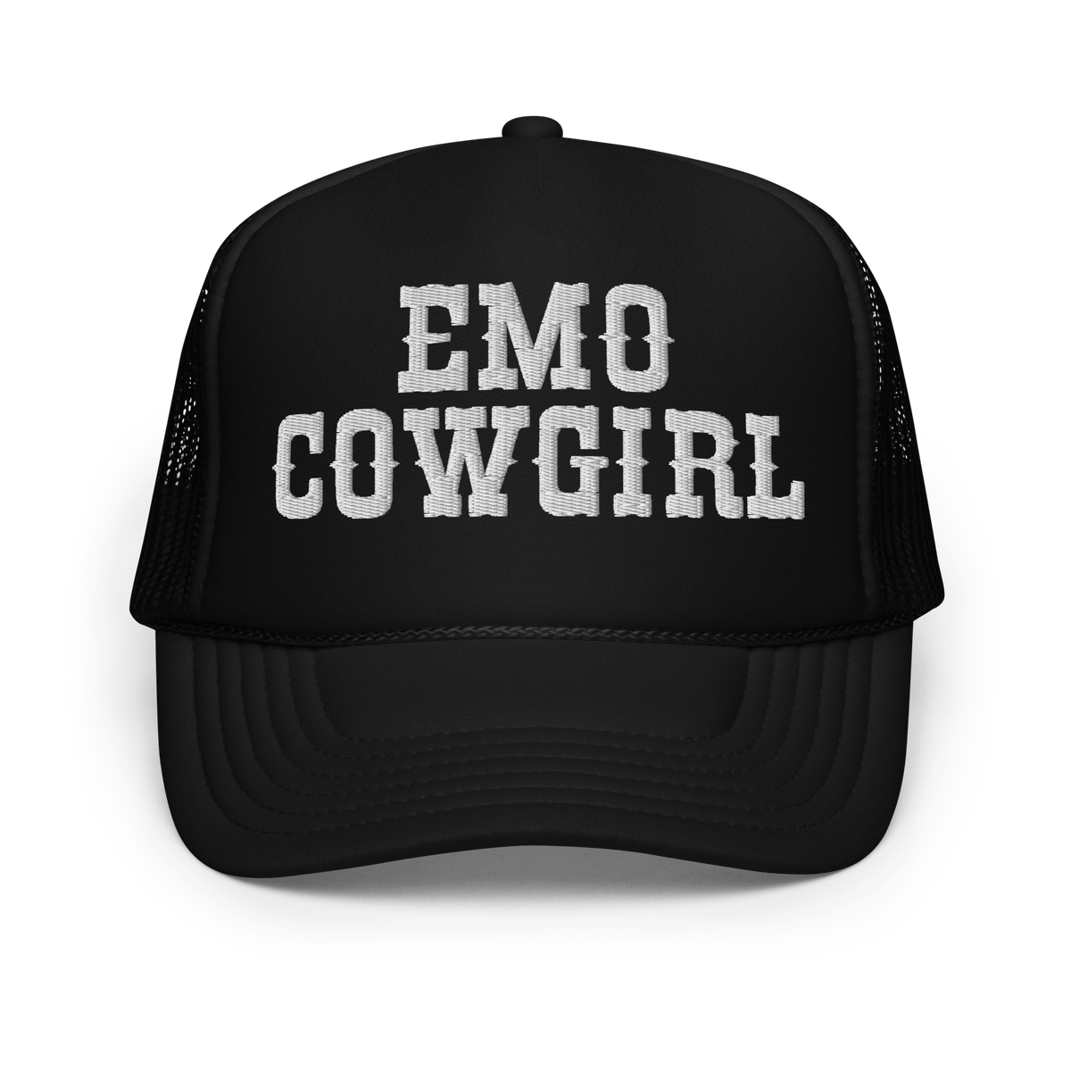 Emo Cowgirl Embroidered Foam Trucker Hat - Goth Cloth Co.6666170_15908