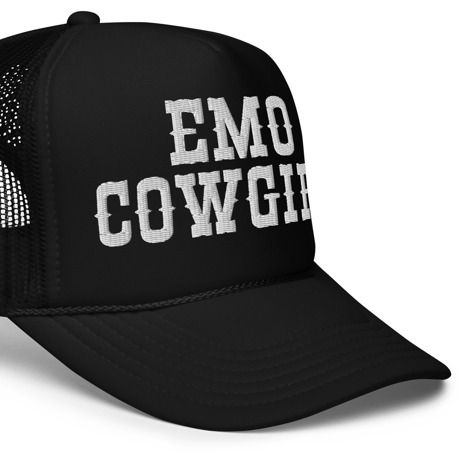 Emo Cowgirl Embroidered Foam Trucker Hat - Goth Cloth Co.7826365_15904