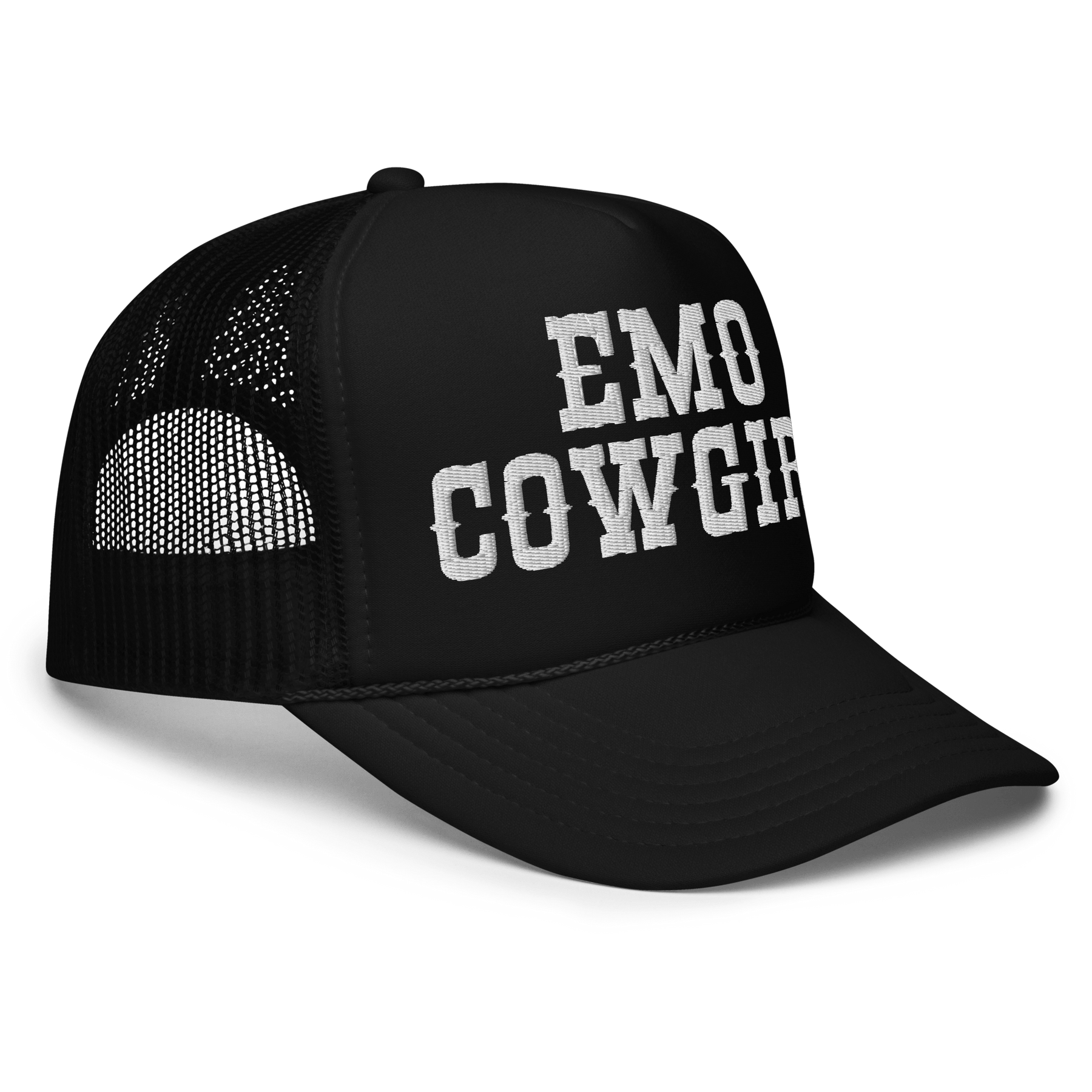 Emo Cowgirl Embroidered Foam Trucker Hat - Goth Cloth Co.7826365_15904