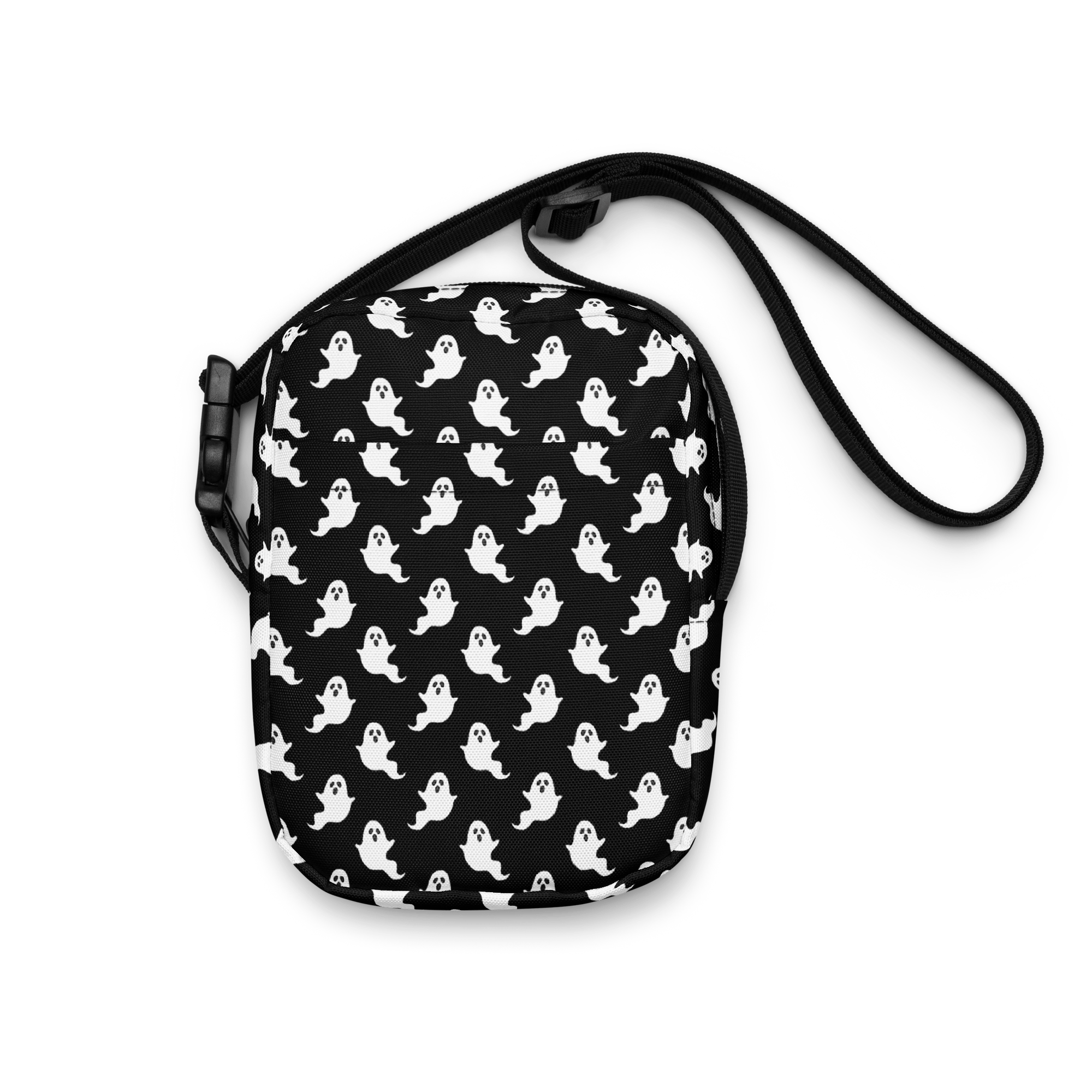 Fancy Phantom Ghost Print Crossbody Bag