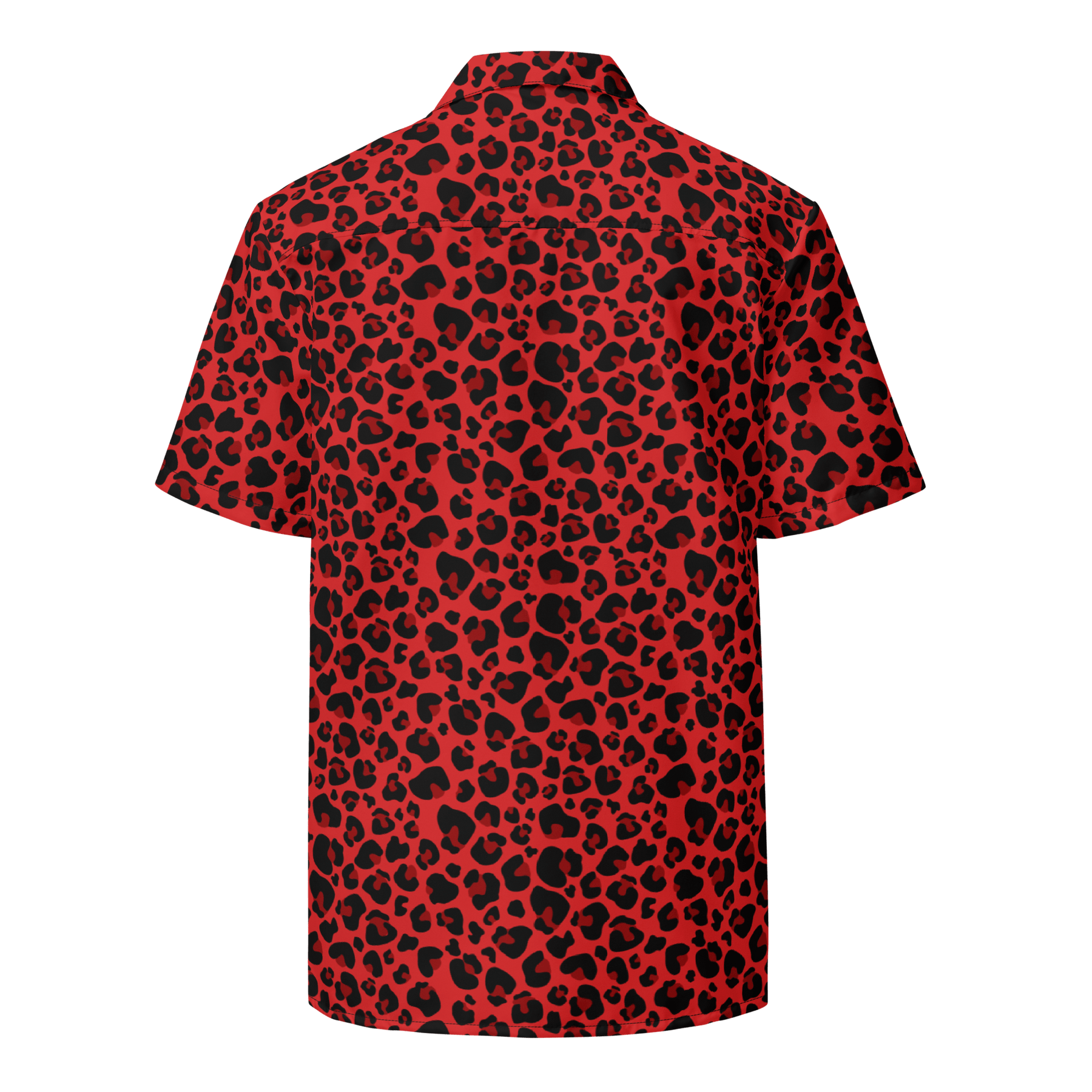 Feline Fever Red Cheetah Button - Up Shirt - Goth Cloth Co.2262370_17117