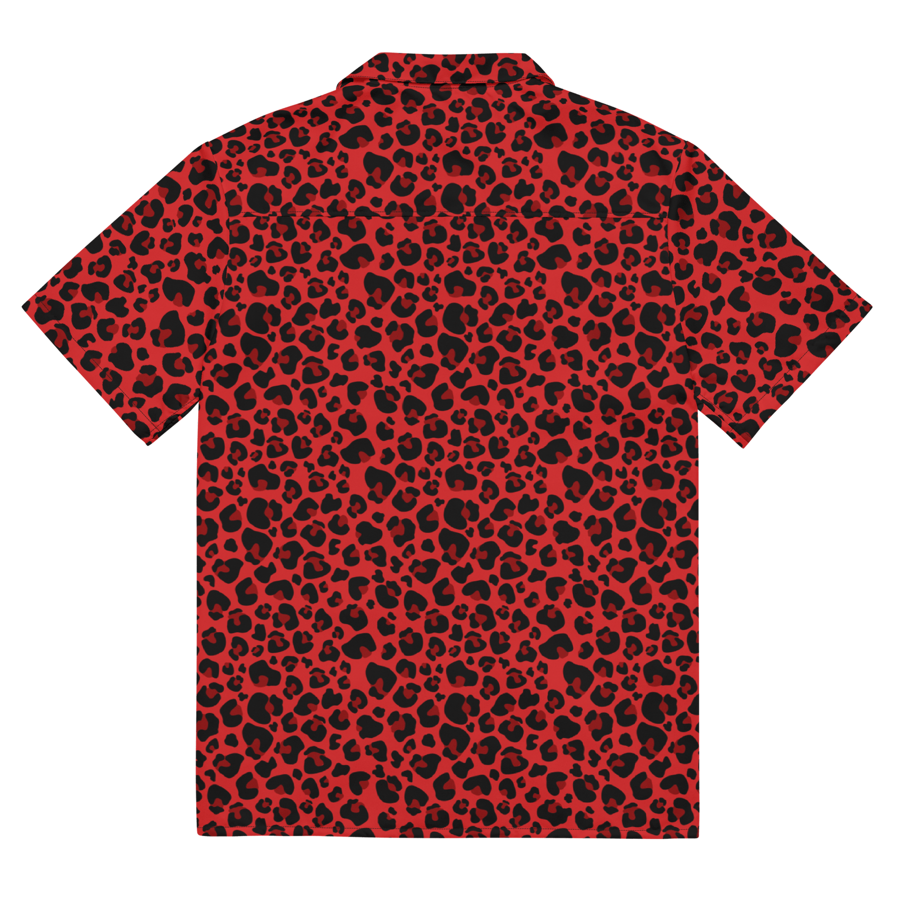 Feline Fever Red Cheetah Button - Up Shirt - Goth Cloth Co.2262370_17117
