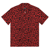 Feline Fever Red Cheetah Button - Up Shirt - Goth Cloth Co.2262370_17117
