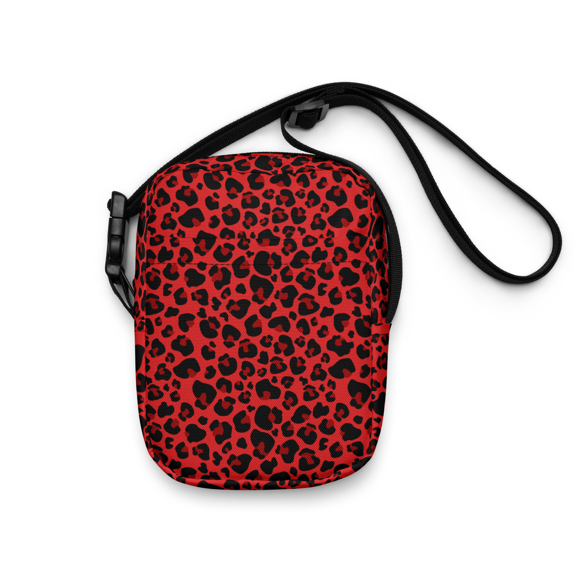 Red Cheetah Print Crossbody Bag | Gothic Fashion | Goth