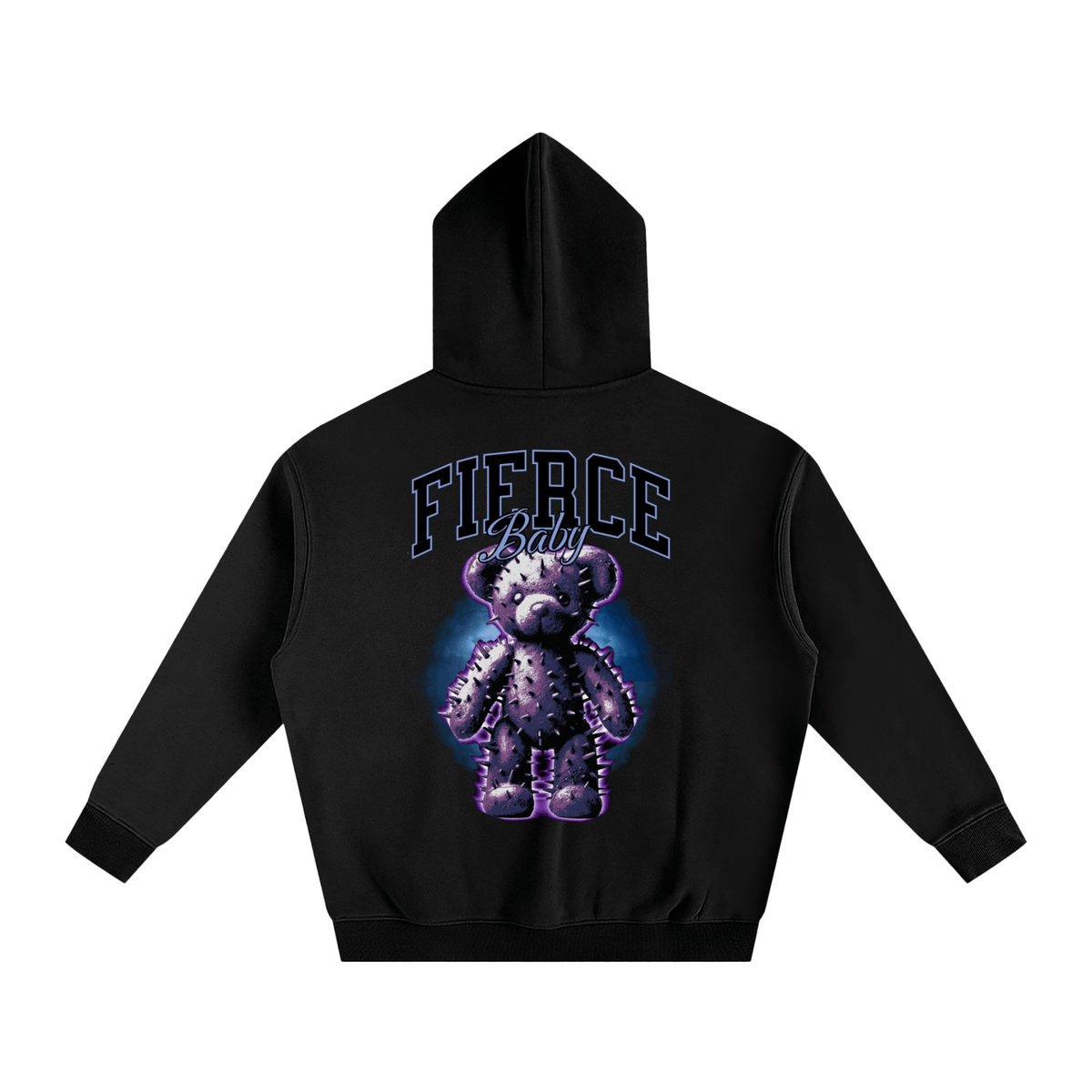Fierce Baby Oversize Fleeced Hoodie - Goth Cloth Co.251219PODRB0451001