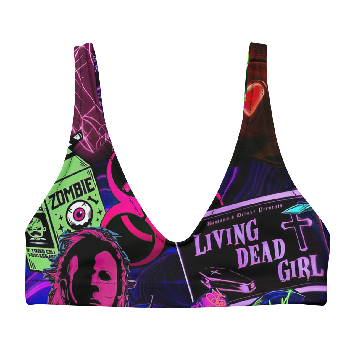 Freaky Frights Padded Sport Bikini Top - Goth Cloth Co.1313787_12035