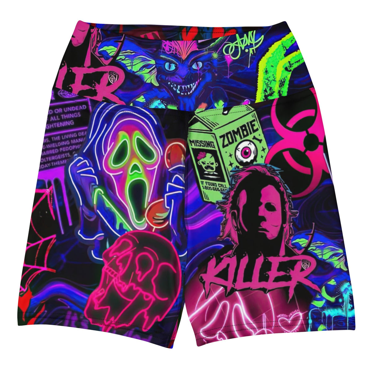 Freaky Frights Yoga Shorts - Goth Cloth Co.8846866_9079