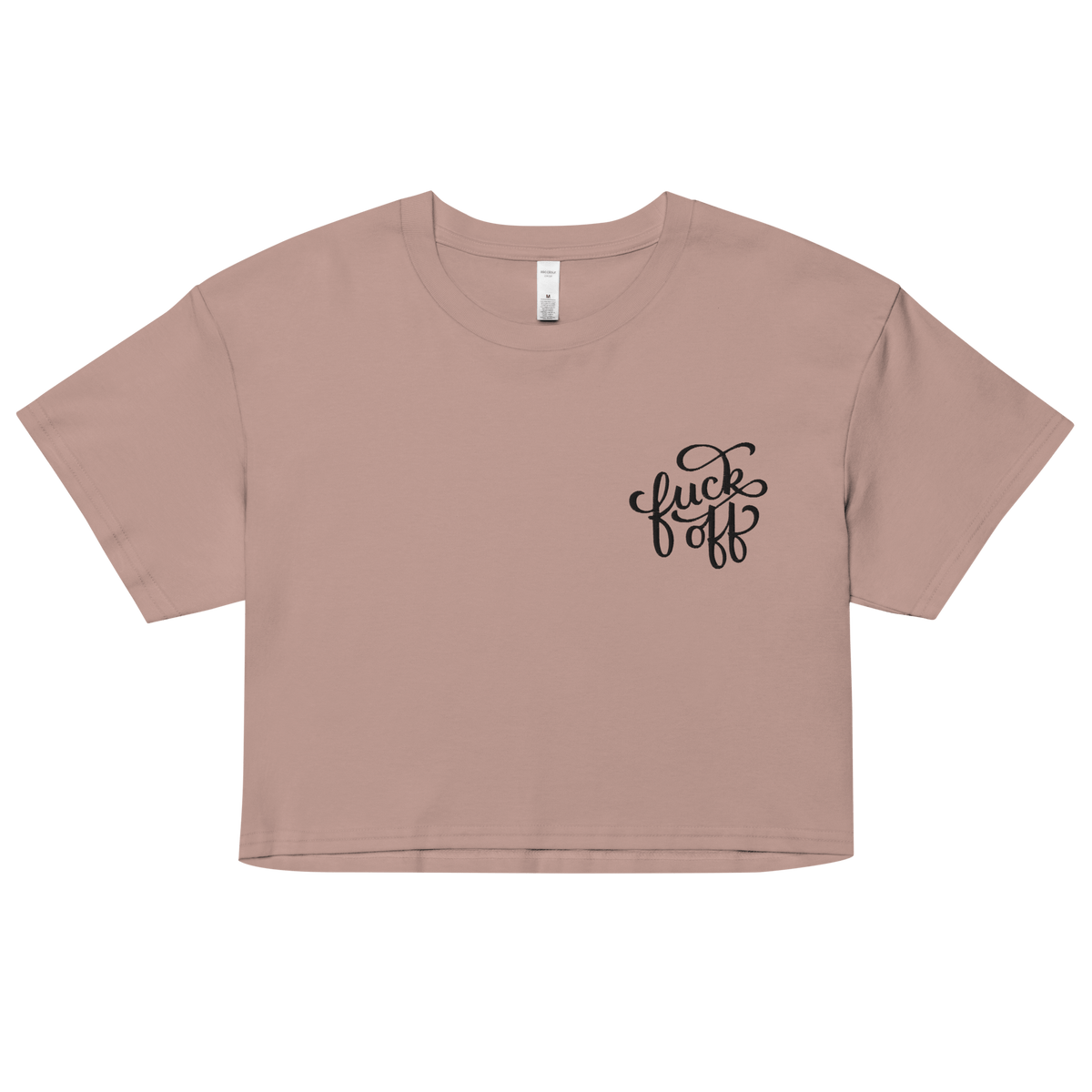 Fuck Off Embroidered Crop Top - Goth Cloth Co.1061271_17250