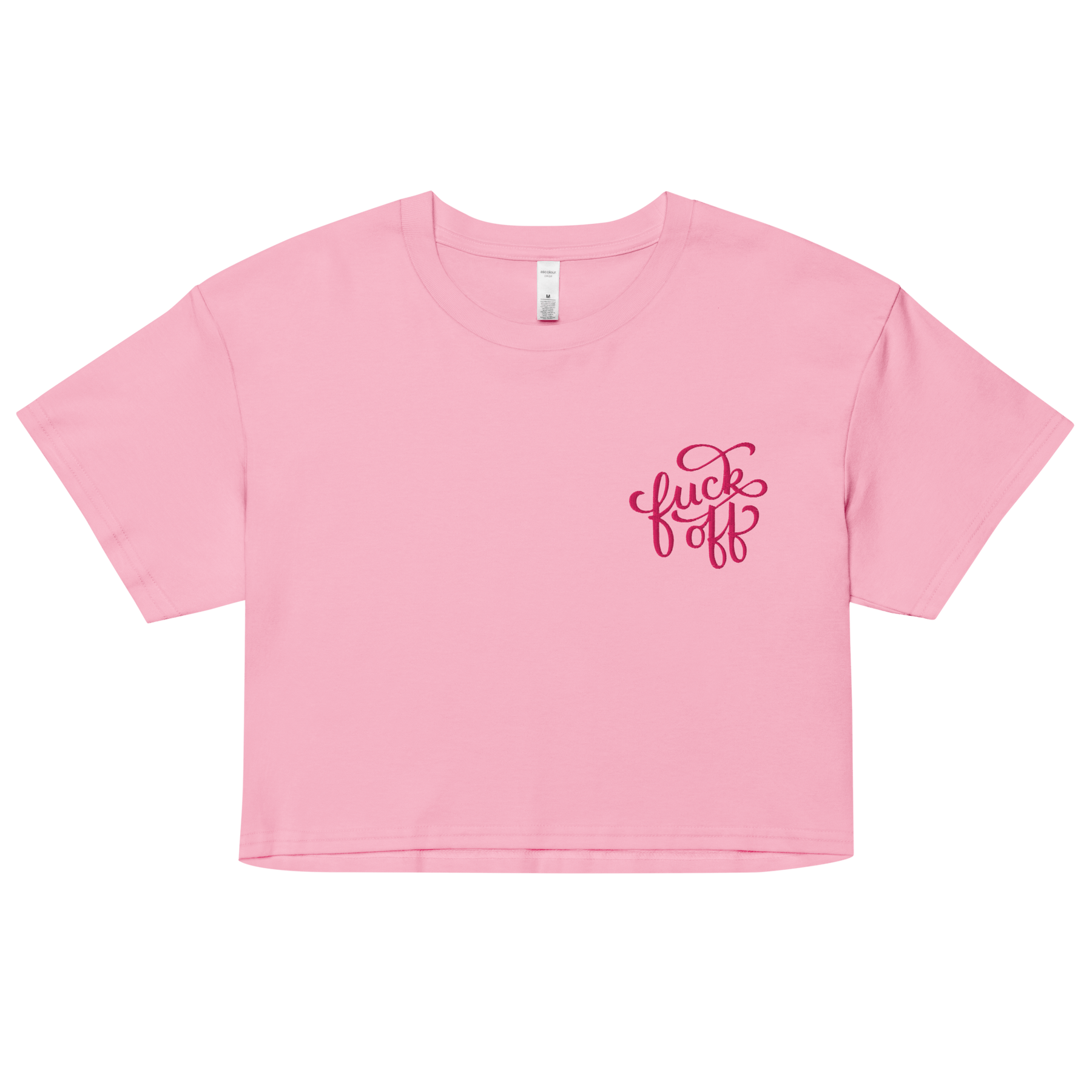 Fuck Off Embroidered Crop Top - Goth Cloth Co.4413673_17240