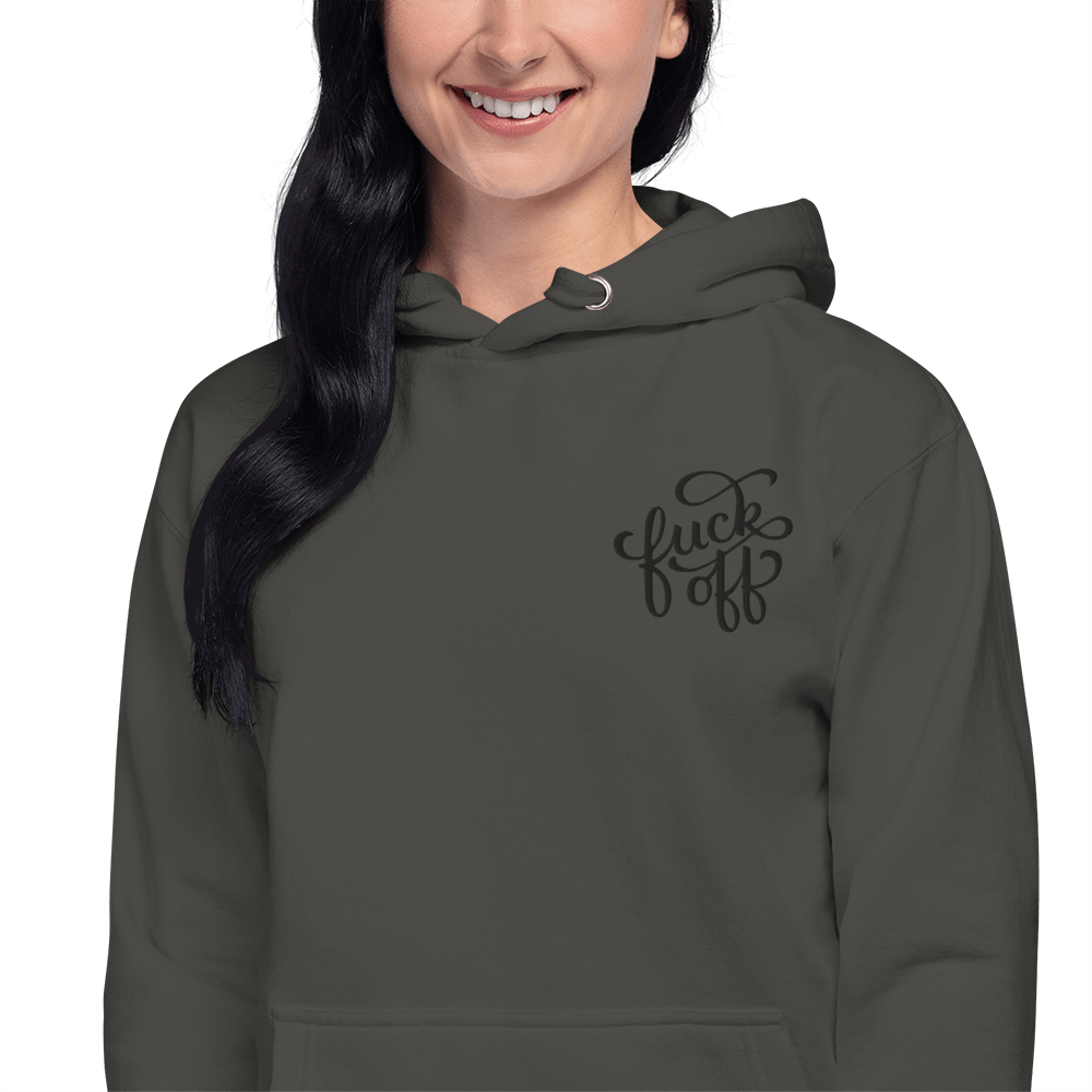 Fuck Off Embroidered Hoodie - Goth Cloth Co.5788654_13917