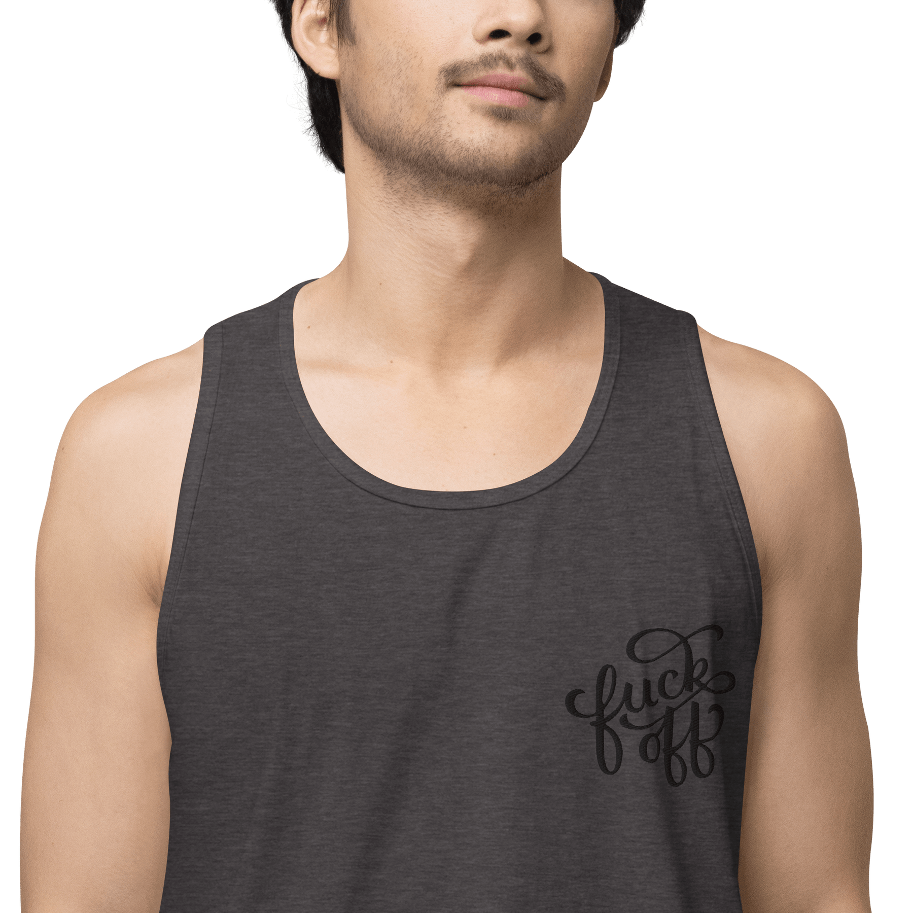 Fuck Off Embroidered Tank Top - Goth Cloth Co.1961427_13597