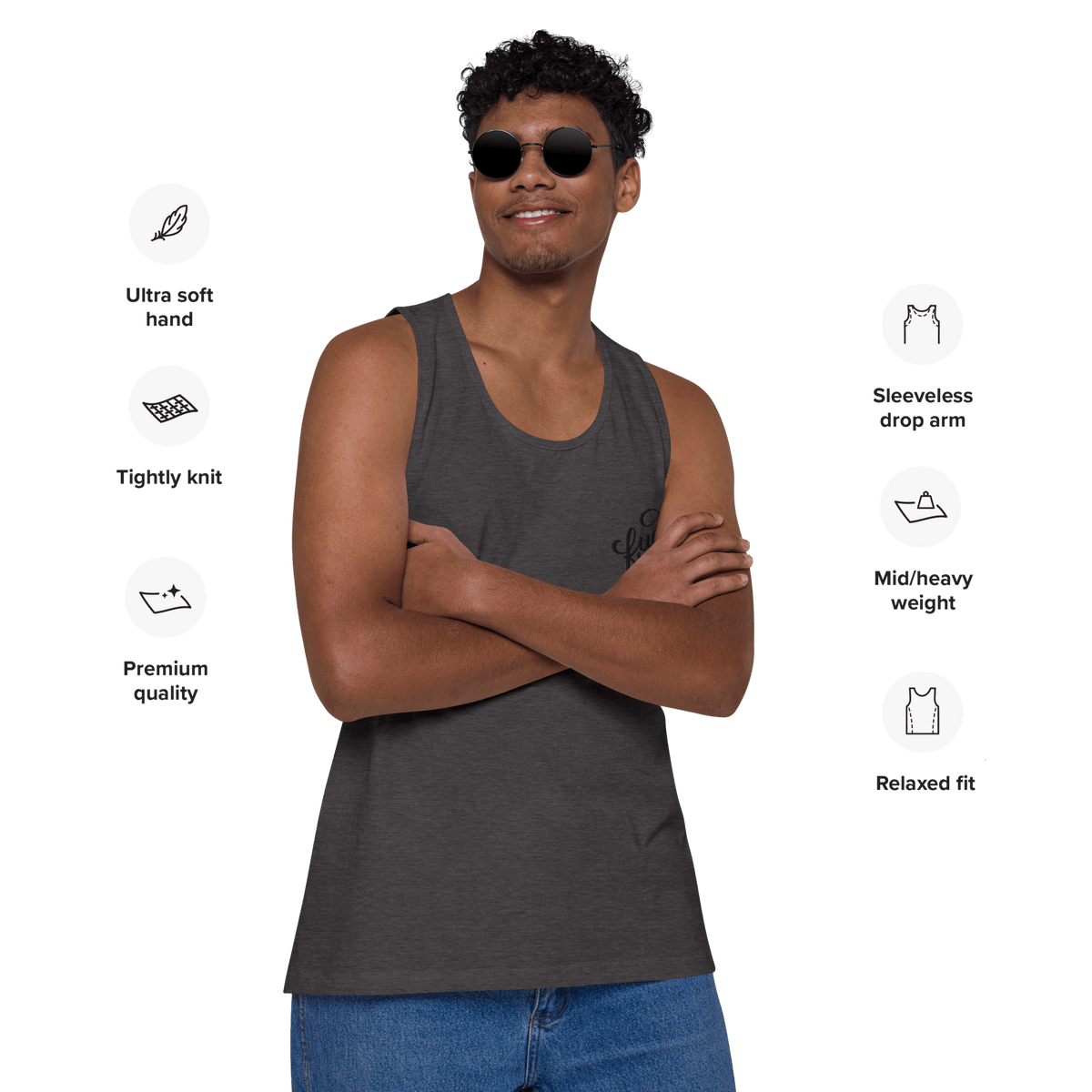 Fuck Off Embroidered Tank Top - Goth Cloth Co.1961427_13597
