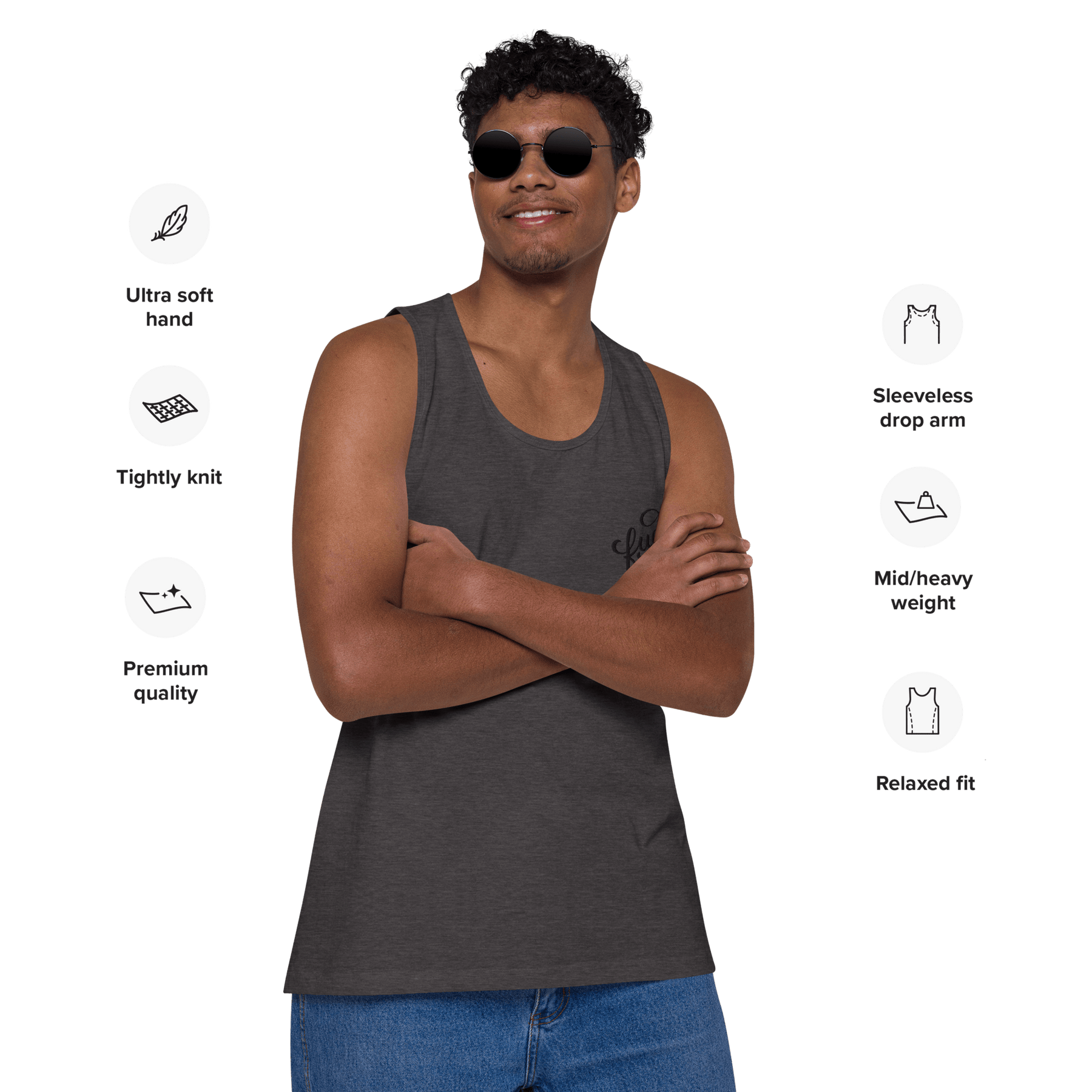 Fuck Off Embroidered Tank Top - Goth Cloth Co.1961427_13597