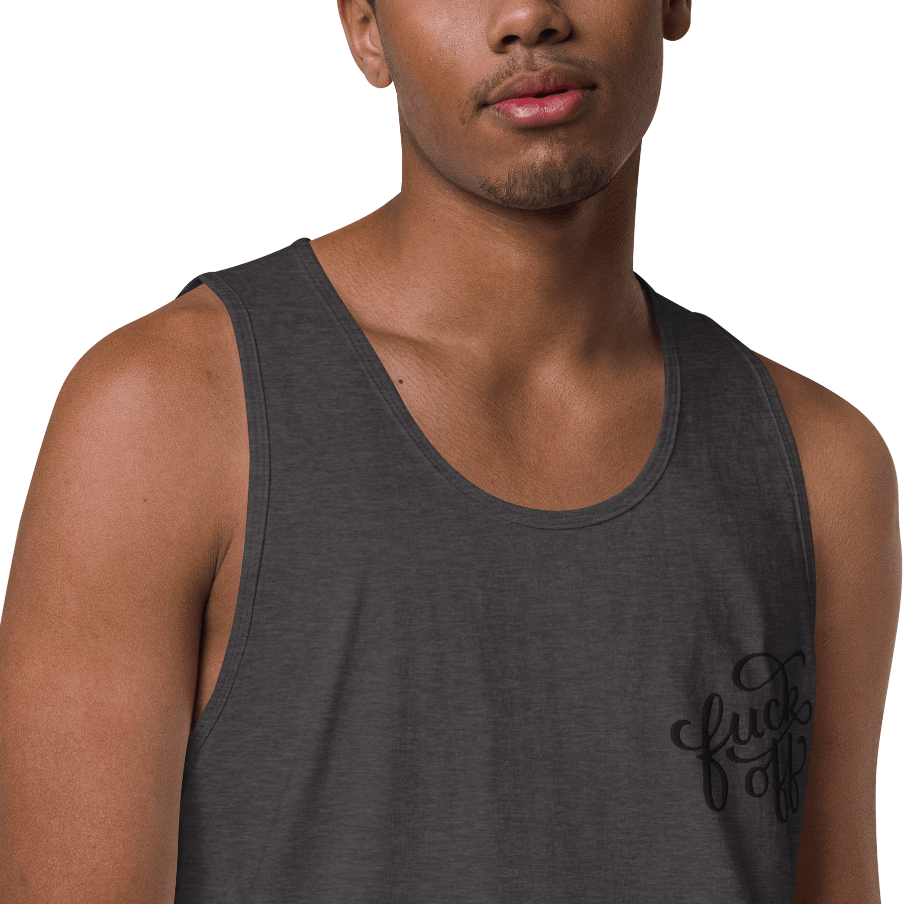 Fuck Off Embroidered Tank Top - Goth Cloth Co.1961427_13597