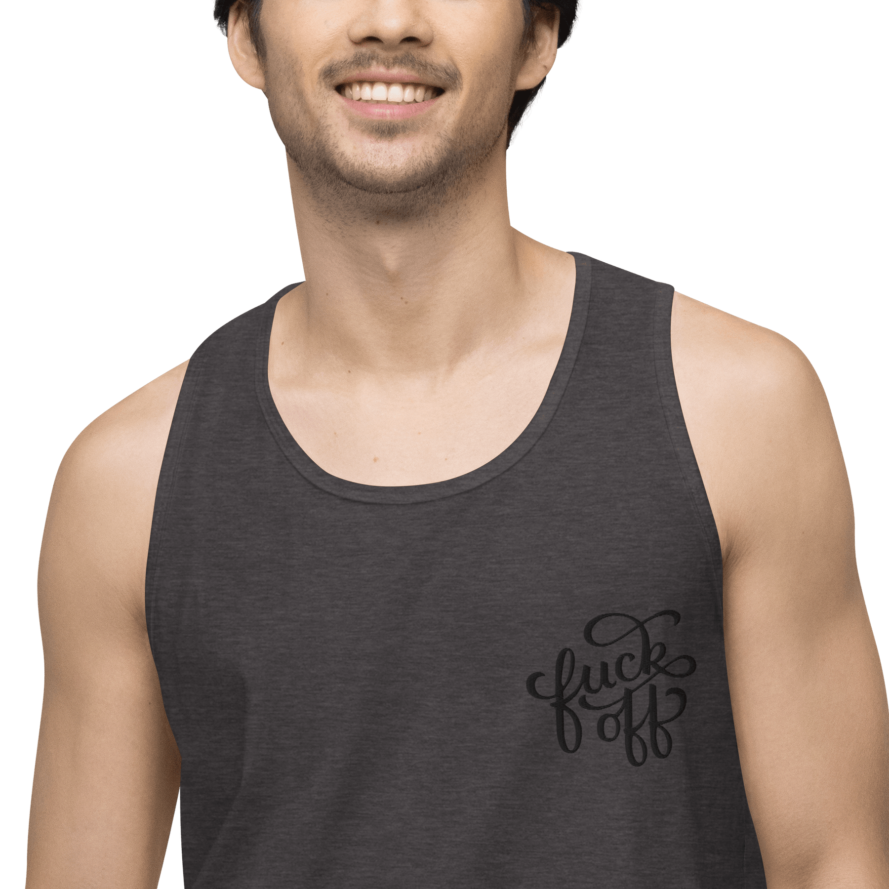 Fuck Off Embroidered Tank Top - Goth Cloth Co.1961427_13597
