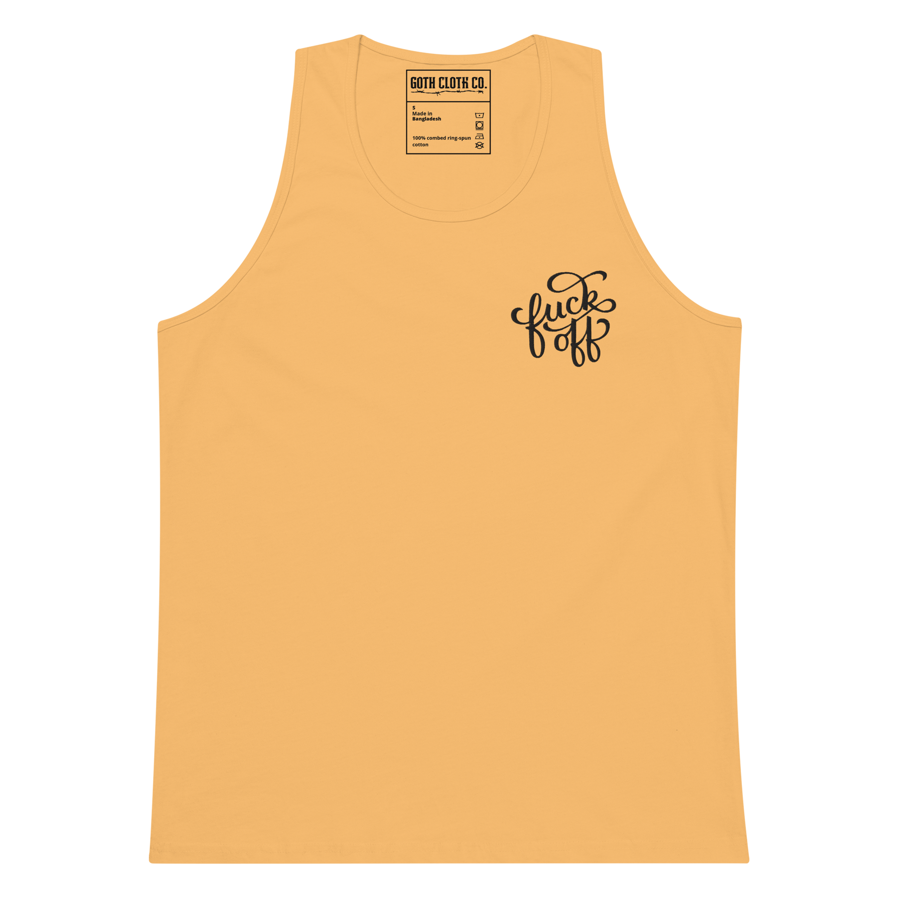 Fuck Off Embroidered Tank Top - Goth Cloth Co.5756109_13645