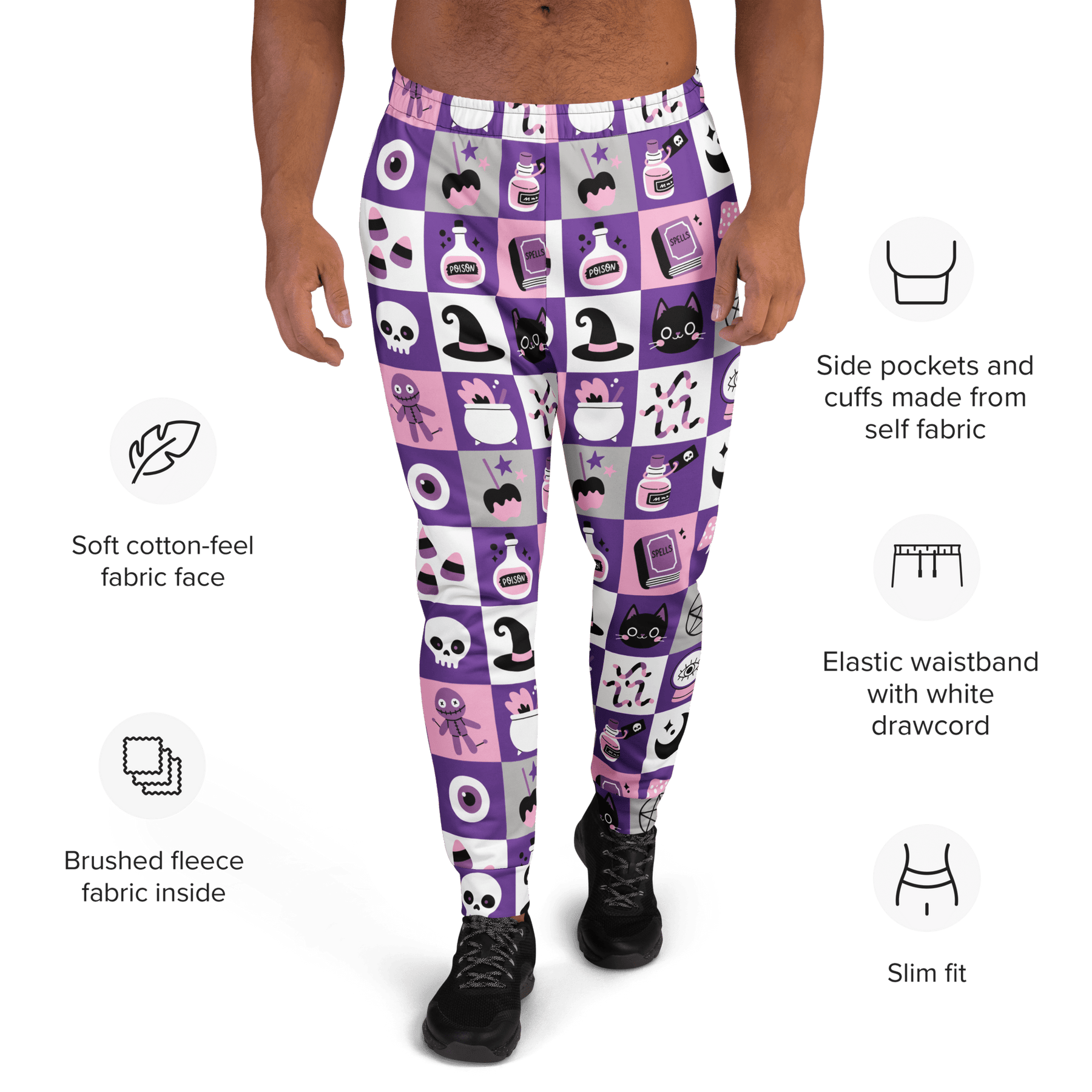 Ghoul Grid Unisex Joggers - Goth Cloth Co.6540597_11033